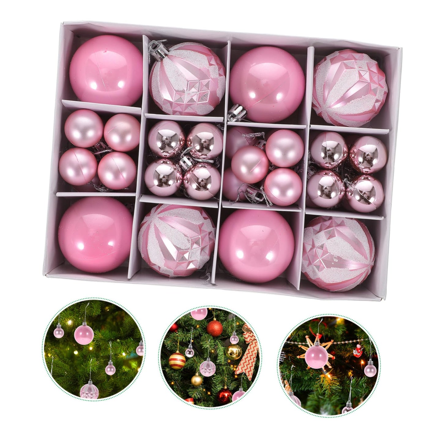 Outdoor Christmas Ornaments Ball Decorations Xmas Tree Balls - Medaid International
