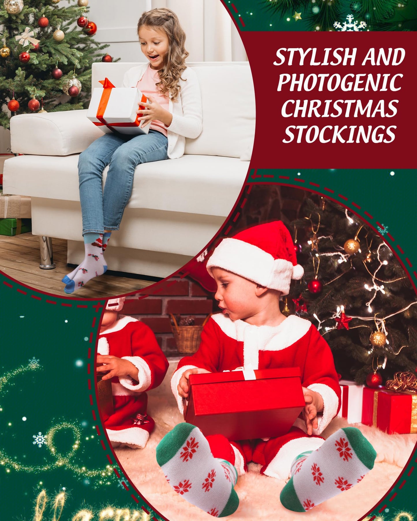 Neer 30 Pair Kid Christmas Socks Colorful Cute Creative Fancy Crew Fun Novelty Design Socks for Toddler Children Boys Girls(Suitable for Age 6-10,Lovely) - Medaid International