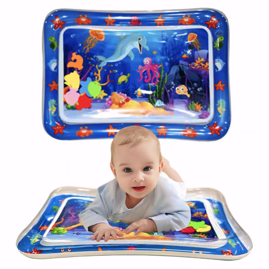 Shoping Solutions LLC Inflatable Tummy Time Water Mat for Babies – Sensory Activity Mat for Infants (3-24 Months), Leakproof Baby Toy for Motor Skill Development - Medaid International