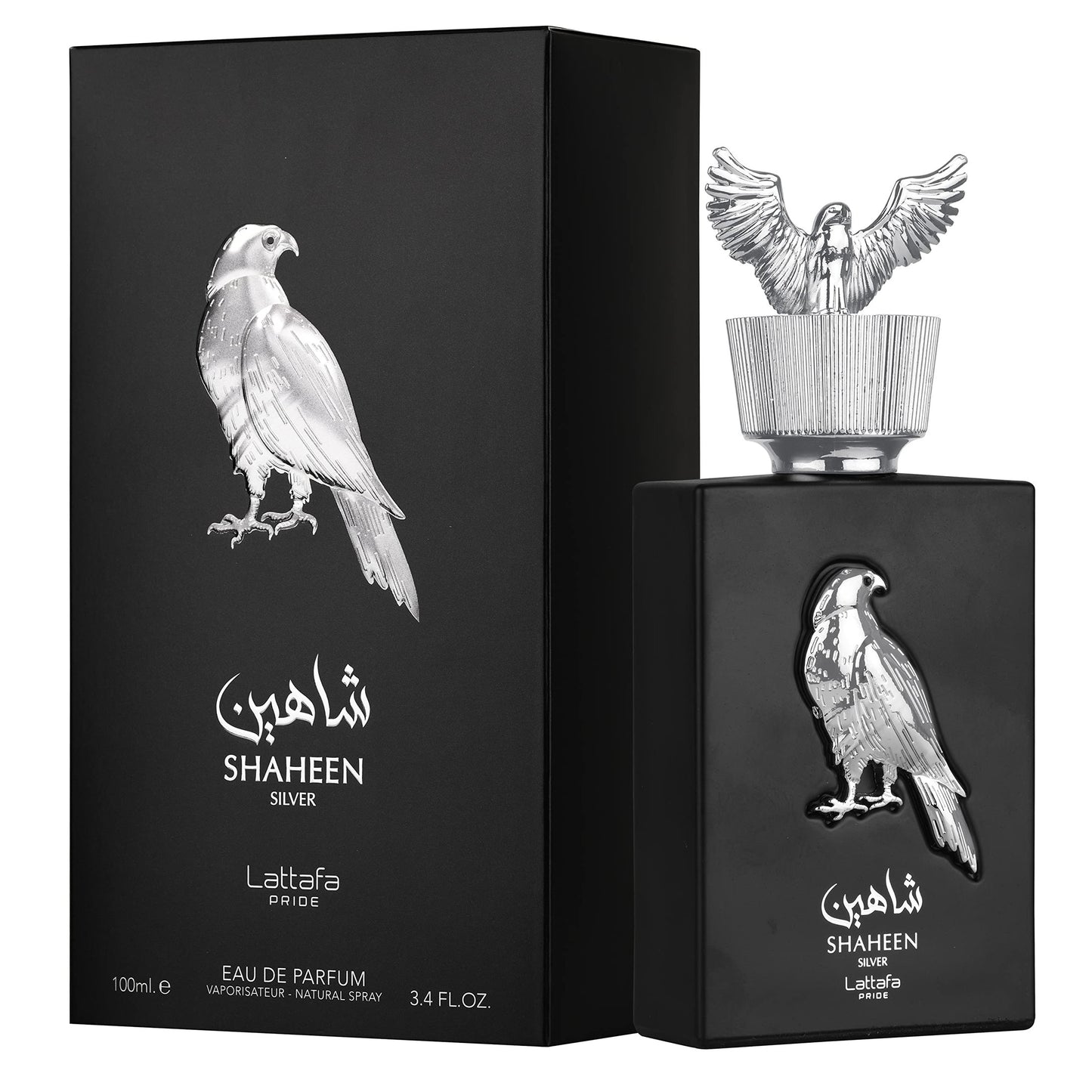 Lattafa Perfumes Shaheen Silver for Unisex Eau de Parfum Spray, 3.4 Ounce - Medaid International