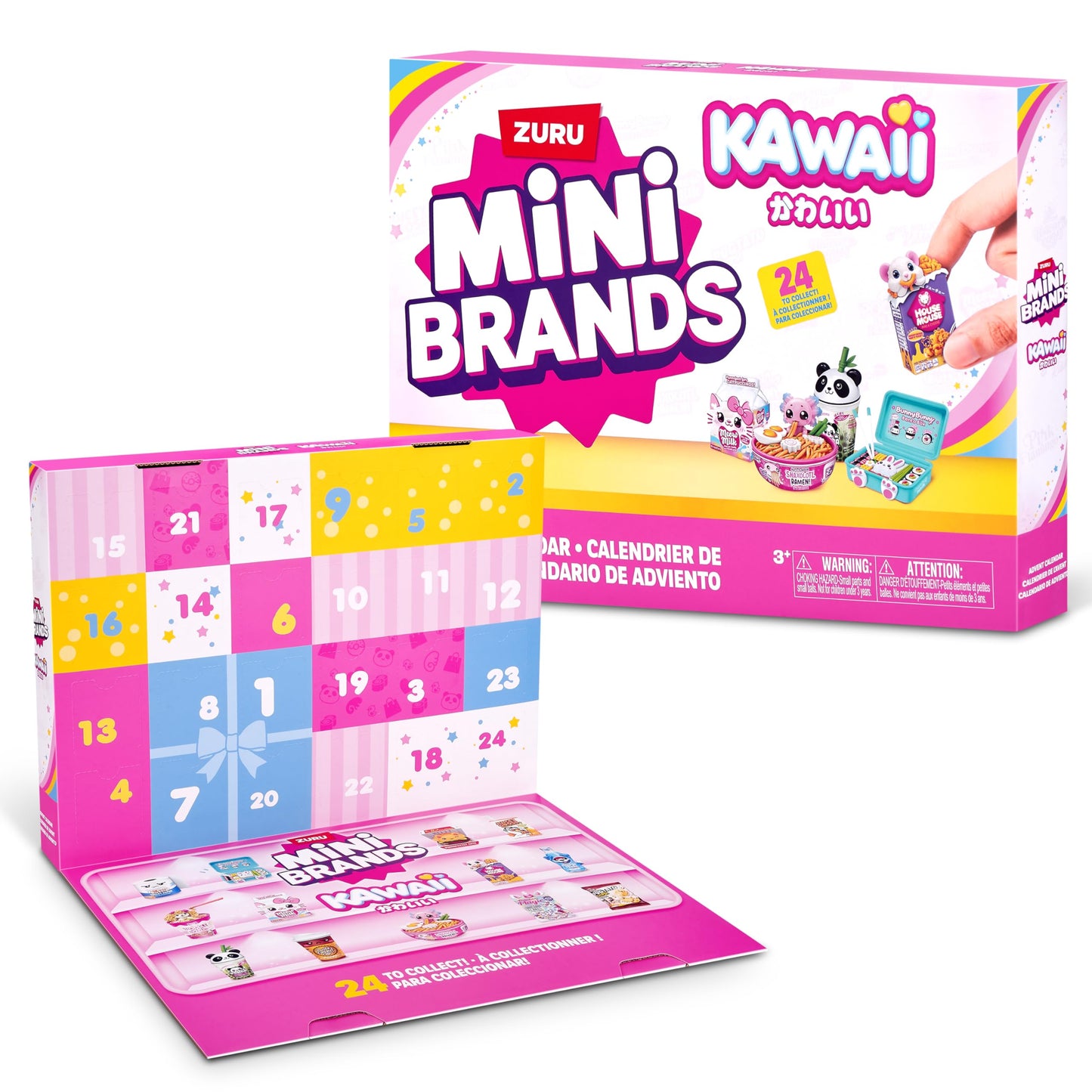 Mini Brands Kawaii Advent Calendar by ZURU, Collectible Seaonal Toys for Girls - Medaid International