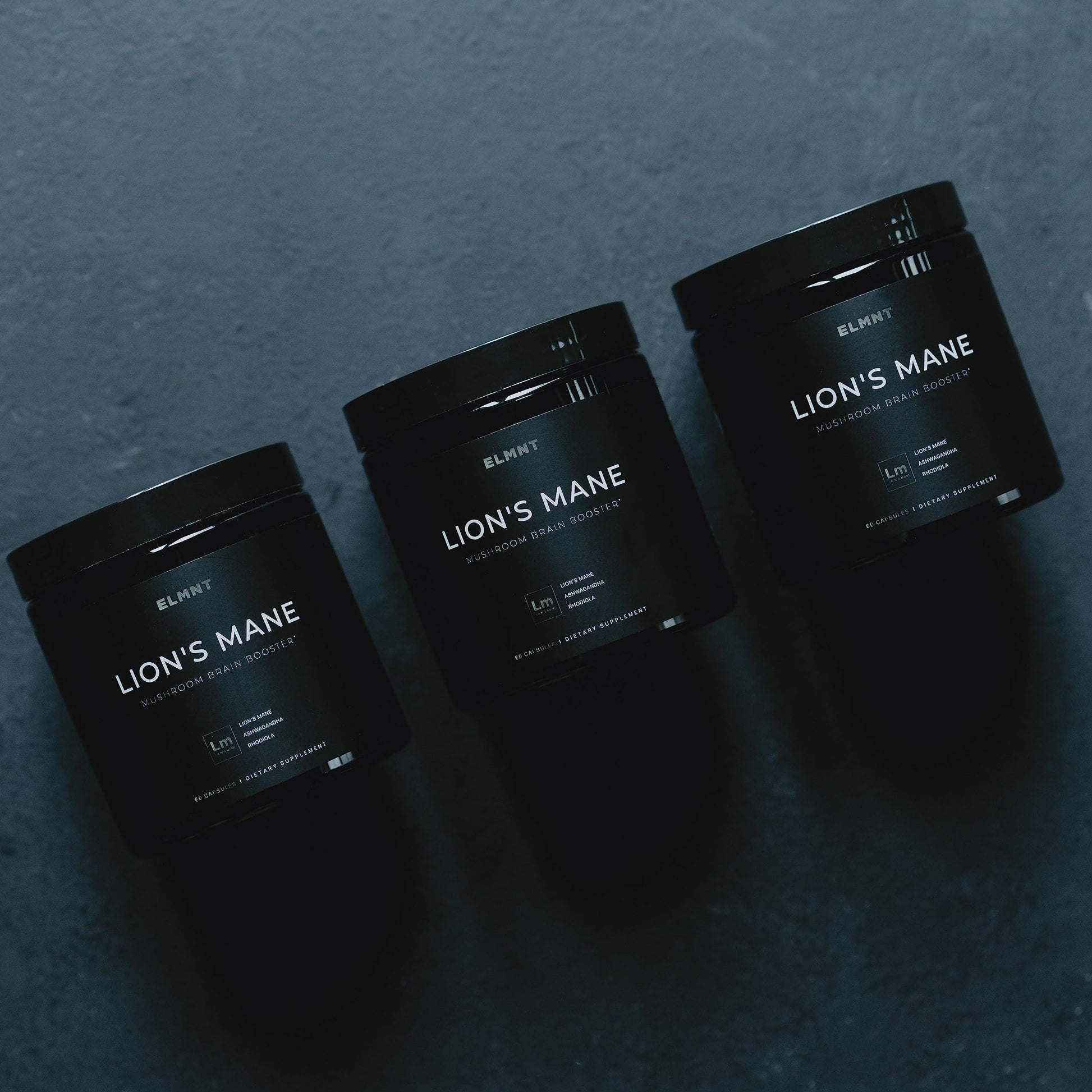 20,000mg 16x Strength Lions Mane Supplement Capsules Super Nootropic w. Ashwagandha & Rhodiola - Highest Potency Lion's Mane Mushroom Extract 50% Polysaccharides Brain Supplements for Memory and Focus - Medaid International