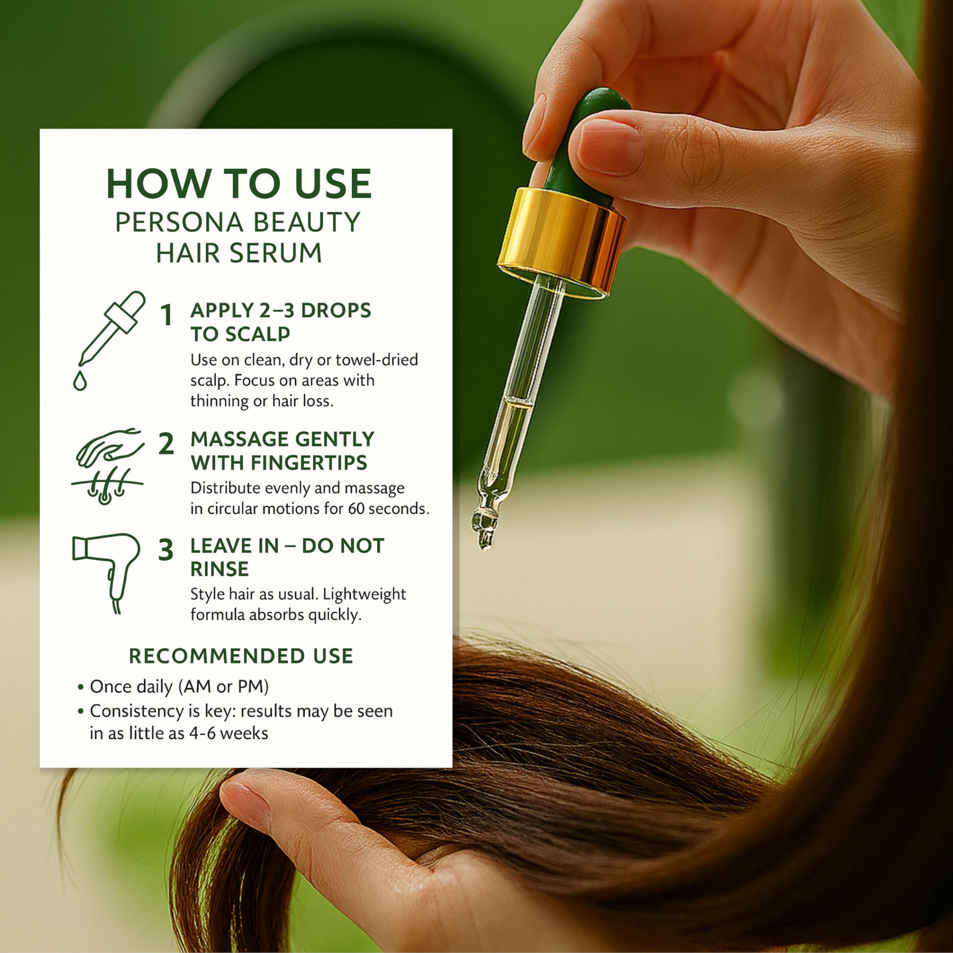 Hair Growth Serum – Advanced Biotin with Caffeine, Peptides, Botanical Extract for Thicker, Fuller, Longer Hair, Reduces Hair Thinning, Hair Regrowth Tonic, Hair Loss Treatment for Men & Women, 30ml - Medaid International