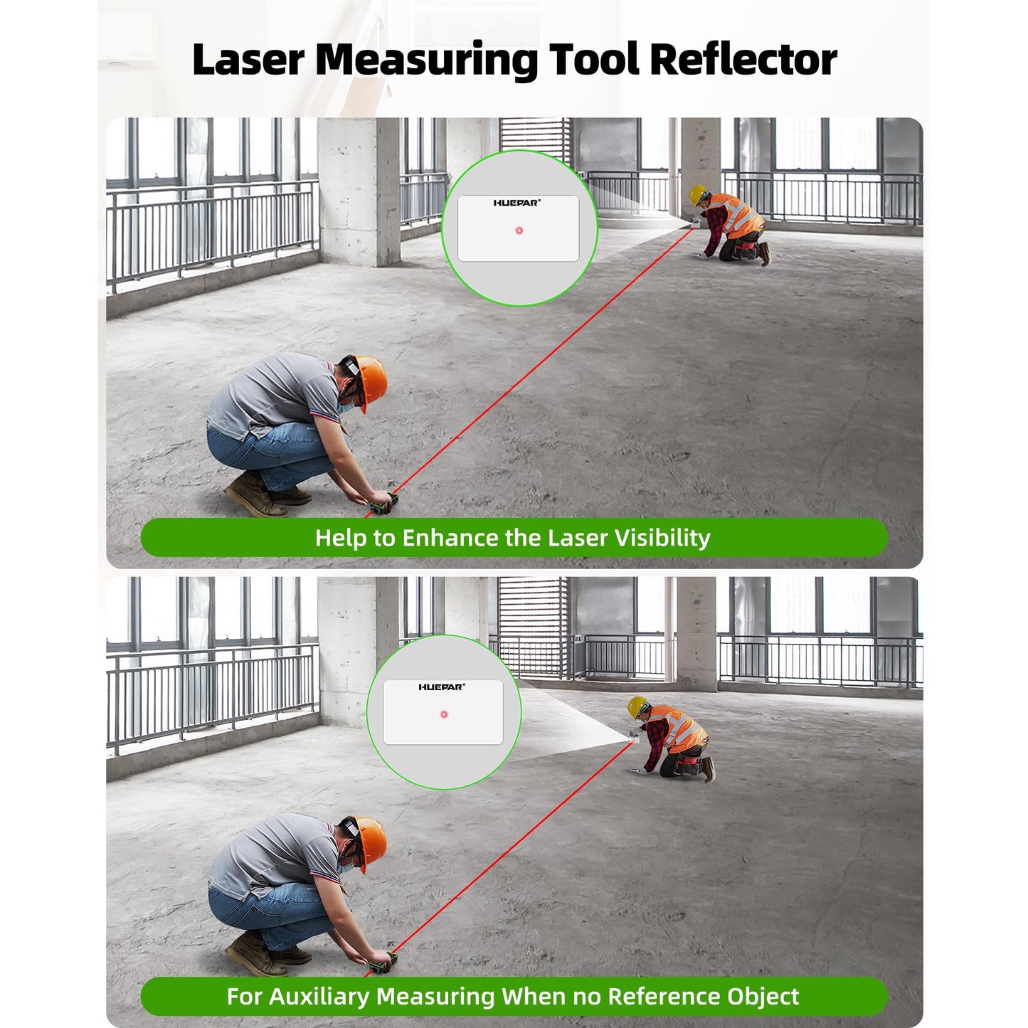 Huepar Professional Dual Laser Measuring Tool 393ft, Rechargeable Bilateral Laser Measurement Tool, Digital Laser Room Measure Devices, Metro Laser Measurement Tool with Angle Sensor, Magnetic Back - Medaid International