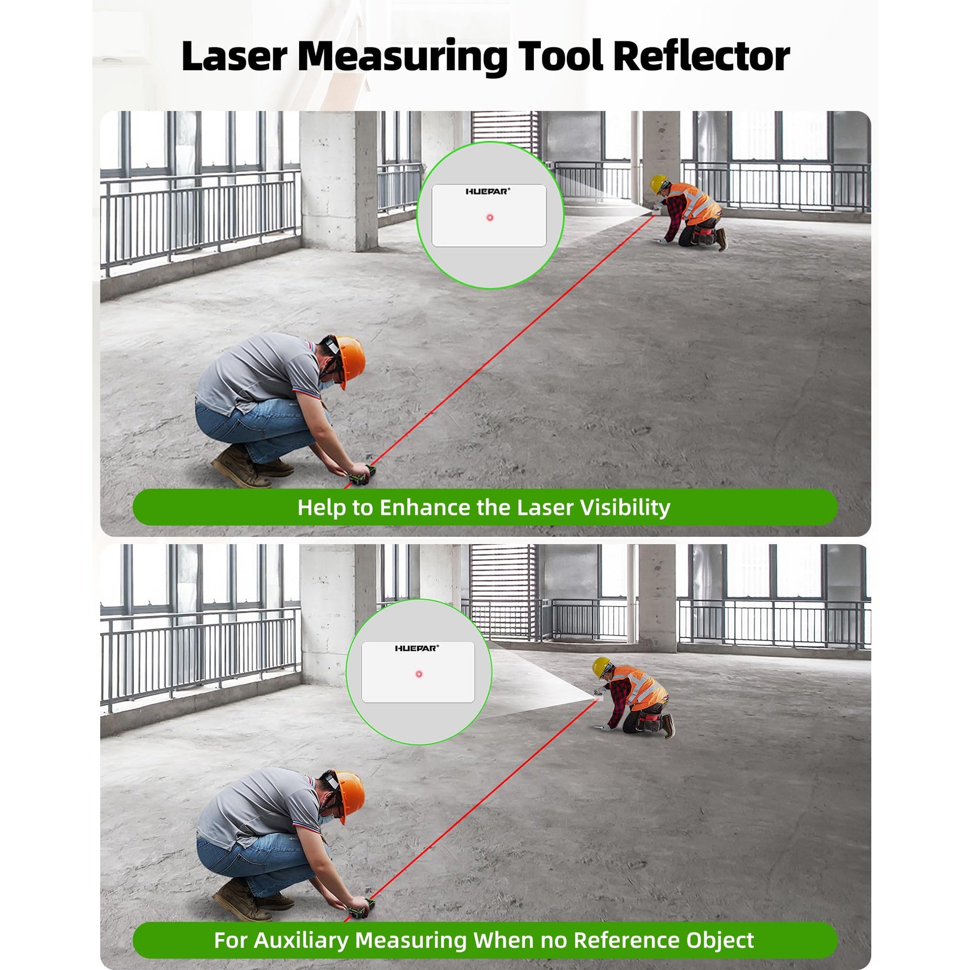 Huepar Professional Dual Laser Measuring Tool 393ft, Rechargeable Bilateral Laser Measurement Tool, Digital Laser Room Measure Devices, Metro Laser Measurement Tool with Angle Sensor, Magnetic Back - Medaid International