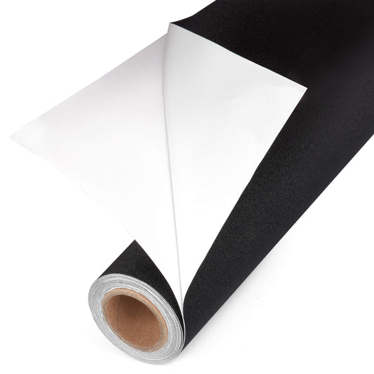 Total Blackout Window Film: 100% Light Blocking Film with Heat Resistant White Side - Room Darkening, Static Cling Film for Privacy & Day Sleep - No Residue, Stops UV, Easy Removal (17.5 x 80 in.) - Medaid International