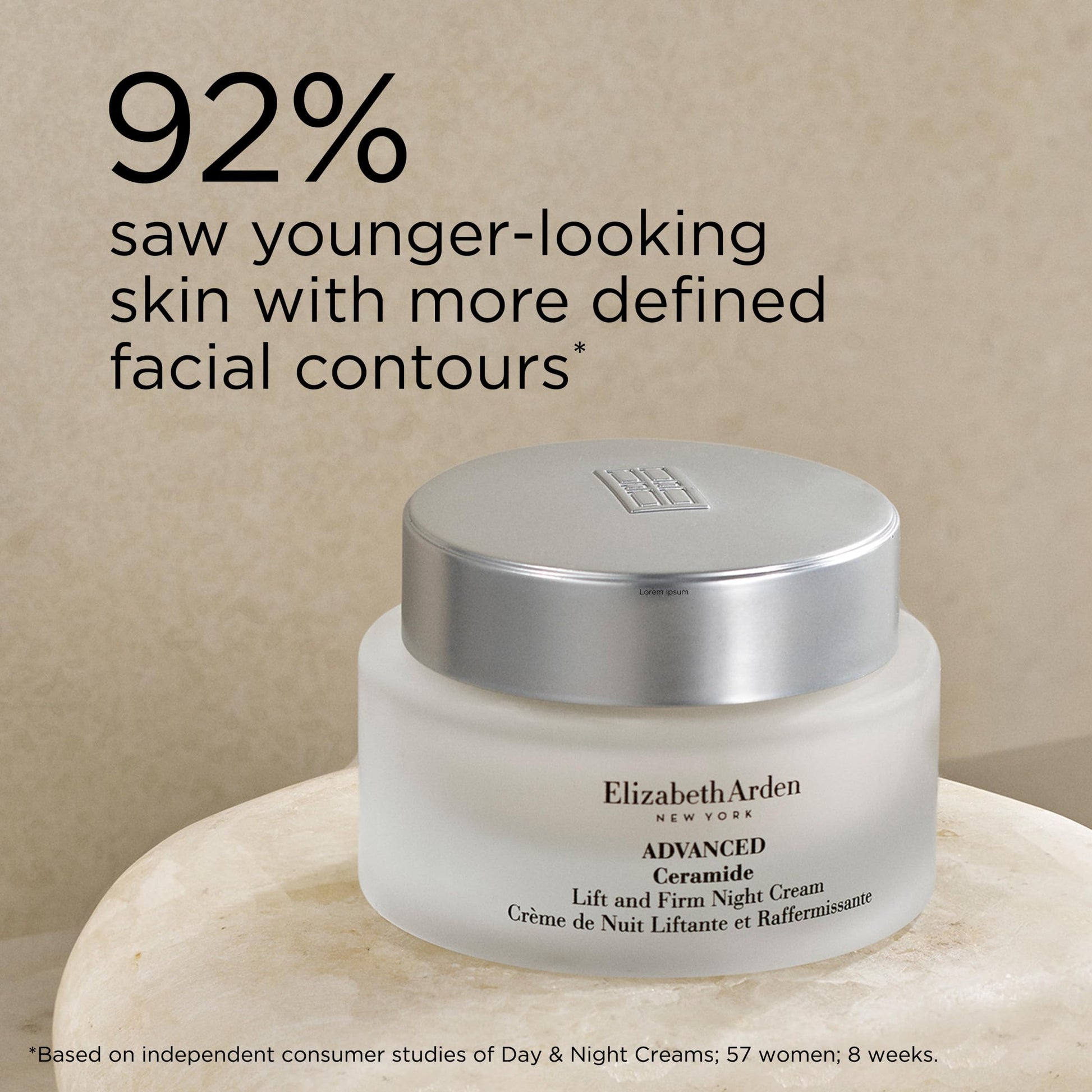 Elizabeth Arden Advanced Ceramide Lift and Firm Face Cream, Hydrating Moisturizer for Night, Infused with Peptides, 1.7 Oz - Medaid International