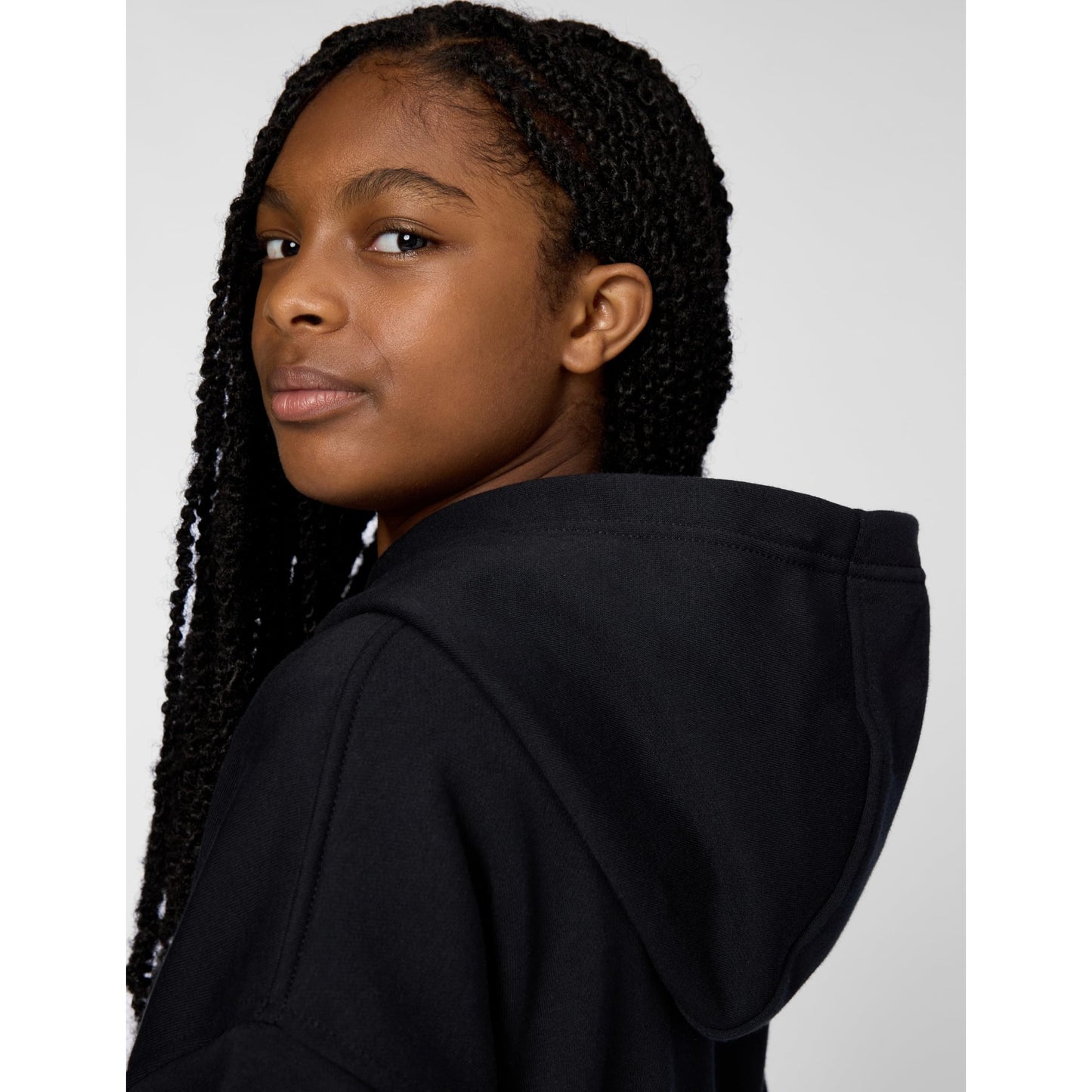 Nike Girls' Big Kids Sportswear Club, Black/White - Medaid International