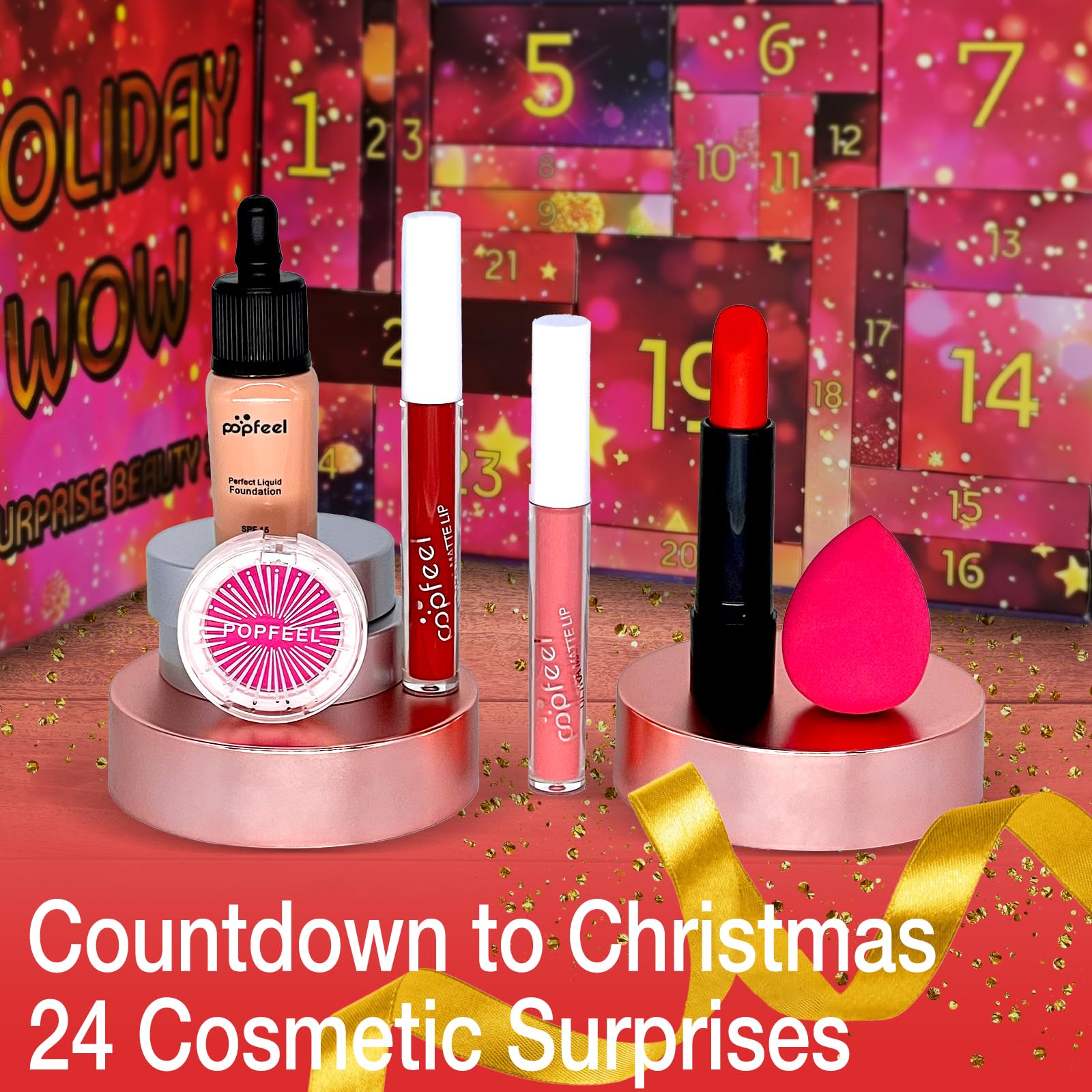SEWOG Makeup Advent Calendar 2025 for Teens Girls 24 Days Christmas Countdown Calendar Individually Boxed Makeup Gift Set, for Teenagers, Daughters and Girls Xmas Gift - Medaid International