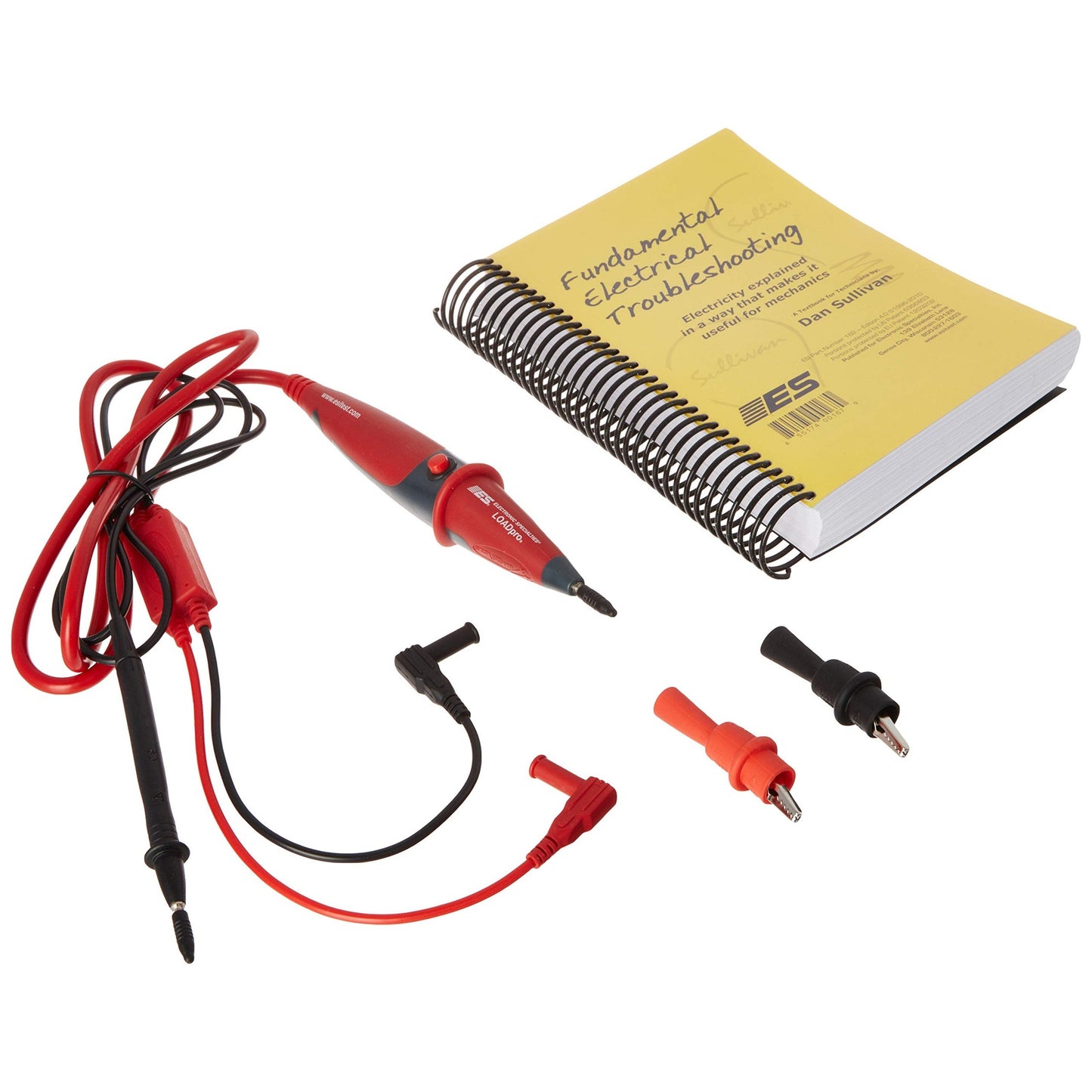 Electronic Specialties 181 LOADpro Dynamic Test Lead and Fundamental Electrical Troubleshooting Book,2,Red,Black - Medaid International
