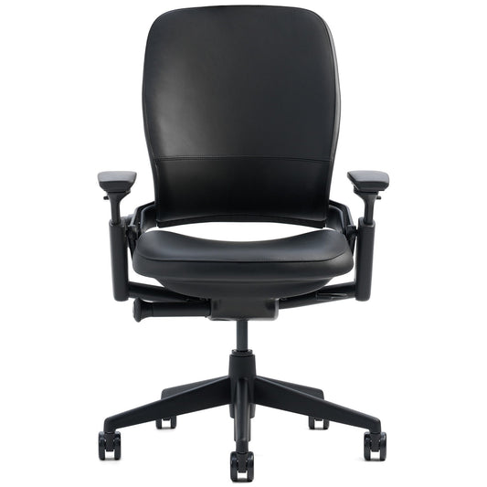 Steelcase Leap Office Chair, Black Frame and Black Leather - Medaid International