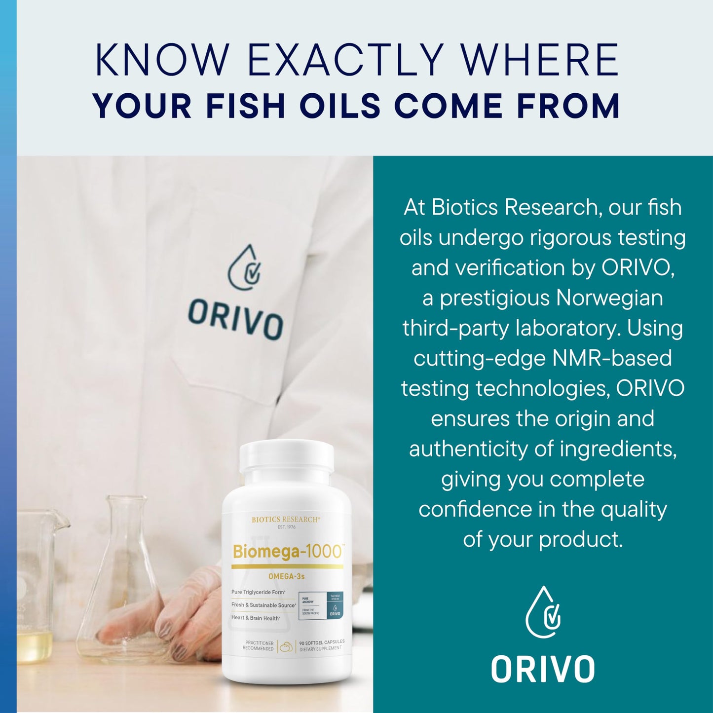 Biotics Research Biomega-1000™ Omega 3 Fish Oil With EPA 529mg / DHA 353mg– Omega-3 Fatty Acids 1000 mg- Highly Concentrated Fish Oil For Women & Men– Supports Immune, Brain & Heart Health–90 Softgels - Medaid International