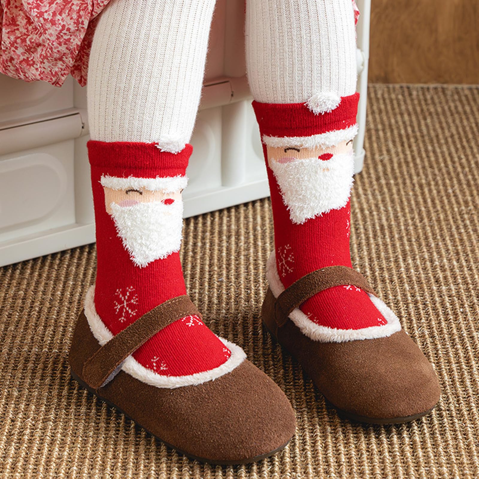 Looching 5 Pack Baby Christmas Socks Kids Cute Xmas Sock Christmas Gift Funny Toddler Boy Girl Children's Socks 1-8Years - Medaid International