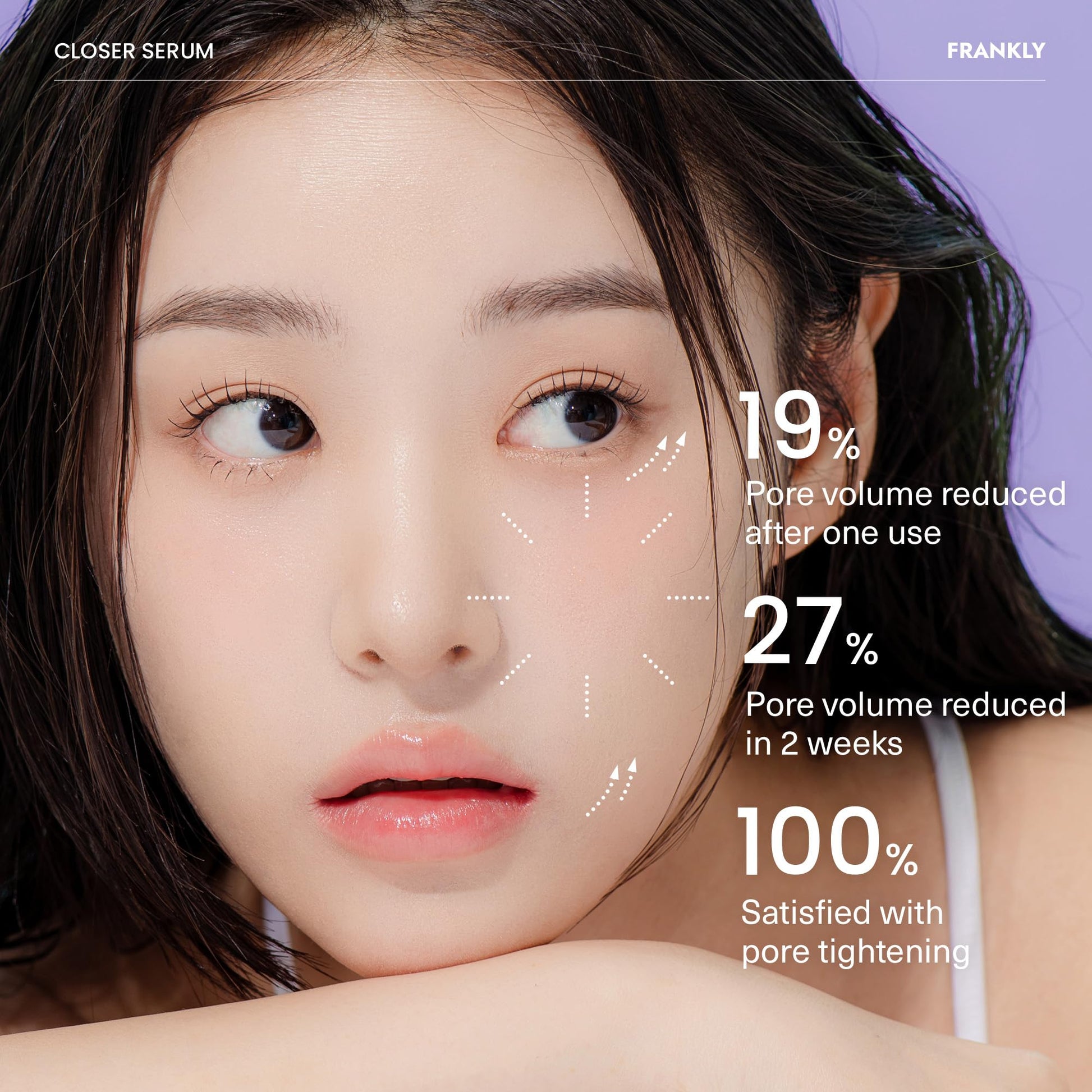 FRANKLY Closer Serum | Pore Minimizer Serum | 9 Peptides, Vegan Collagen, Adenosine, PHA | Korean Pore Minimizer for Glass Skin, Anti-Aging, Hydration, Elasticity | 1.01 fl oz - Medaid International