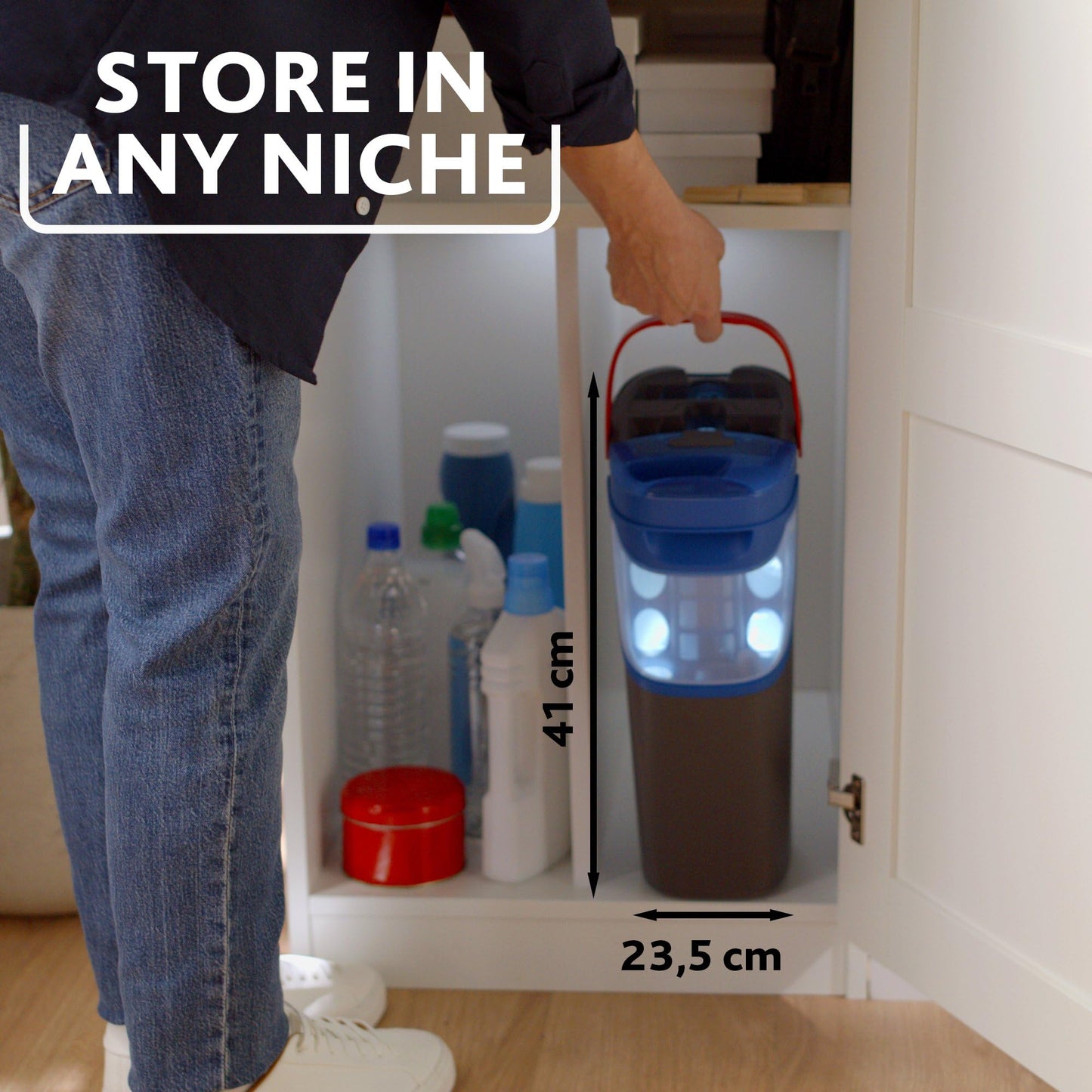 Vileda H2PrO Flat mop System - Revolutionary Clean and Dirty Water Separation - Water-Saving Design - Compact Storage - Ergonomic Handle - Microfibre Power - Can be Used one-Handed - Medaid International