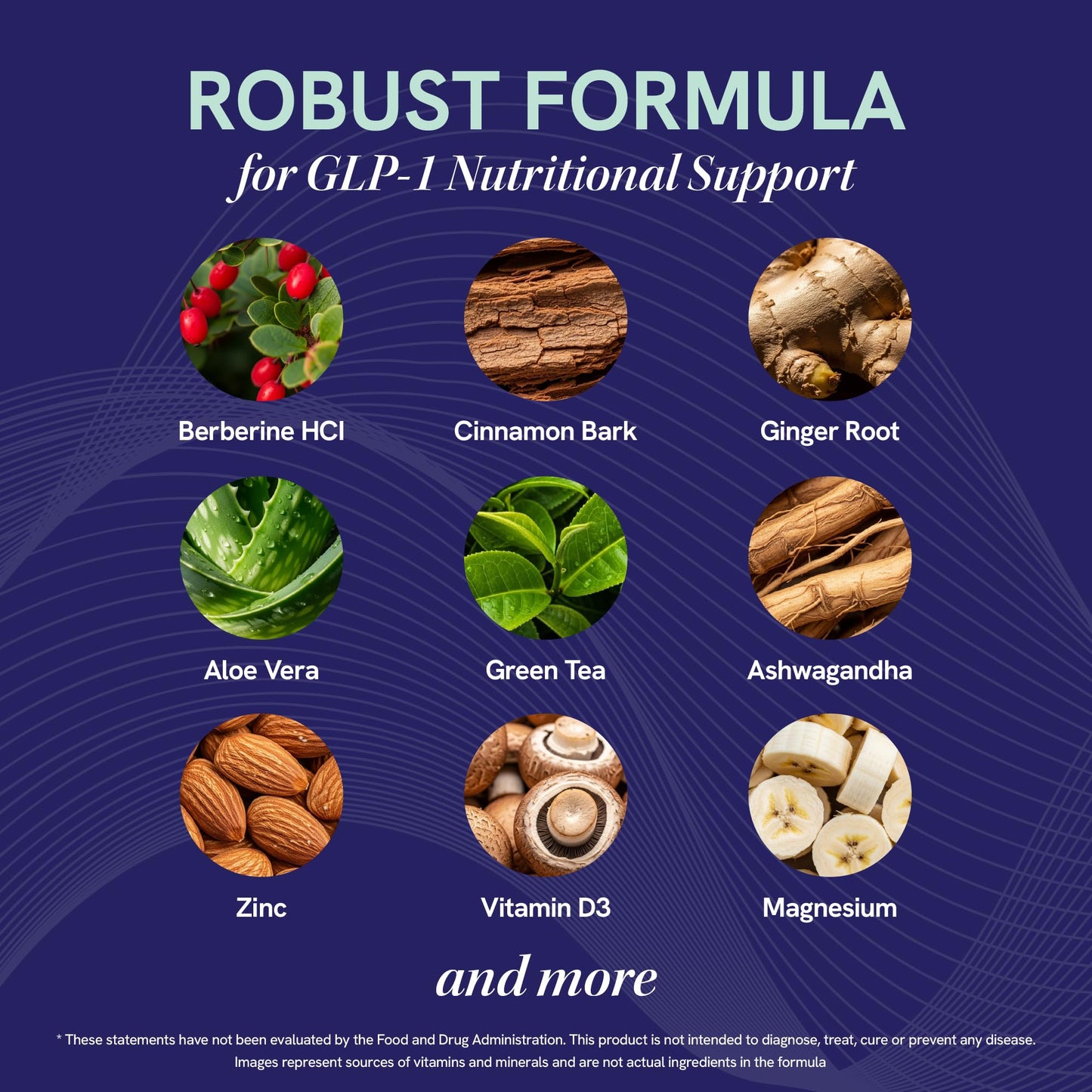 GLP-1 Support for Women | Nutritional Support with Probiotics, Berberine, Cinnamon & More | GLP 1 Supplement for Healthy GLP1 Activity, Digestive Health & Metabolic Balance | Non-GMO | 60 Ct. - Medaid International