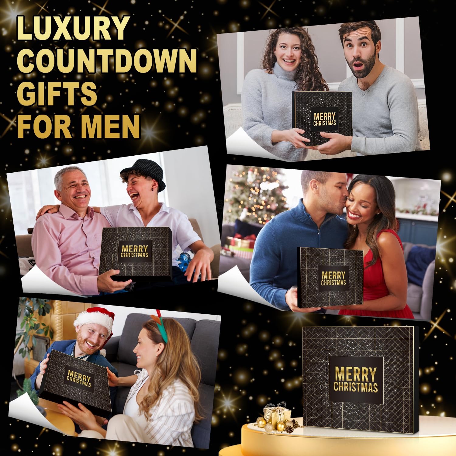 Advent Calendar 2025 Men Grooming, 24 Day Beard Grooming Kit Countdown to Christmas Calendar Xmas Suprise Gifts for Husband Father Boyfriends - Medaid International