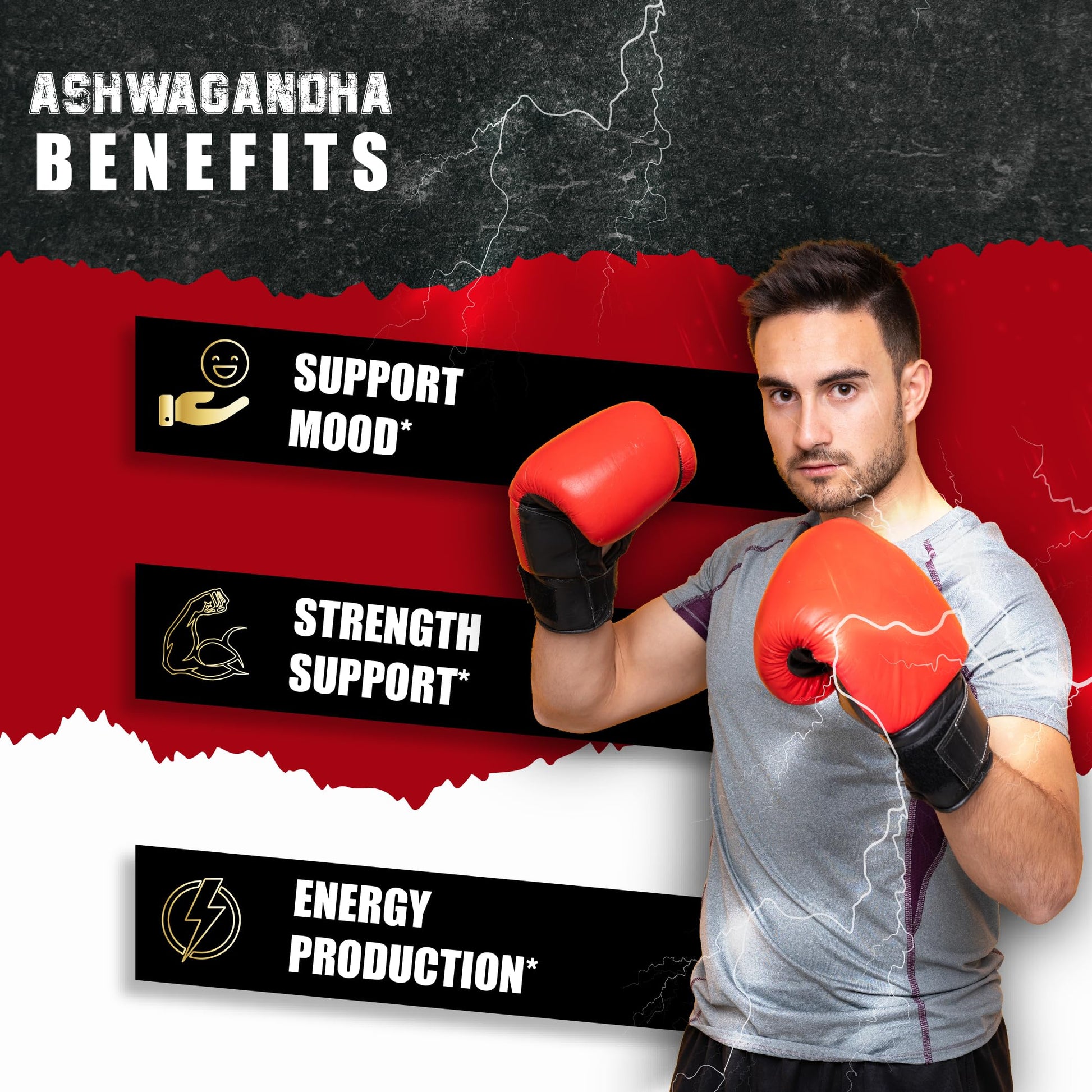 Ashwagandha Maca Root with Turmeric, Ginger, Ginkgo Biloba, Black Pepper - 90 Count - 3 Month Supply - Medaid International