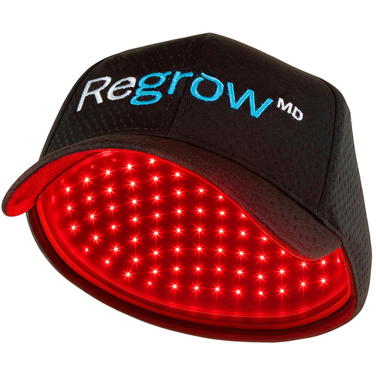 Hairmax RegrowMD FDA Cleared Laser Hair Growth Cap, Red Light Therapy for Hair Growth & Alopecia Areata Treatment, 30 Min Sessions, For Men & Women - Medaid International