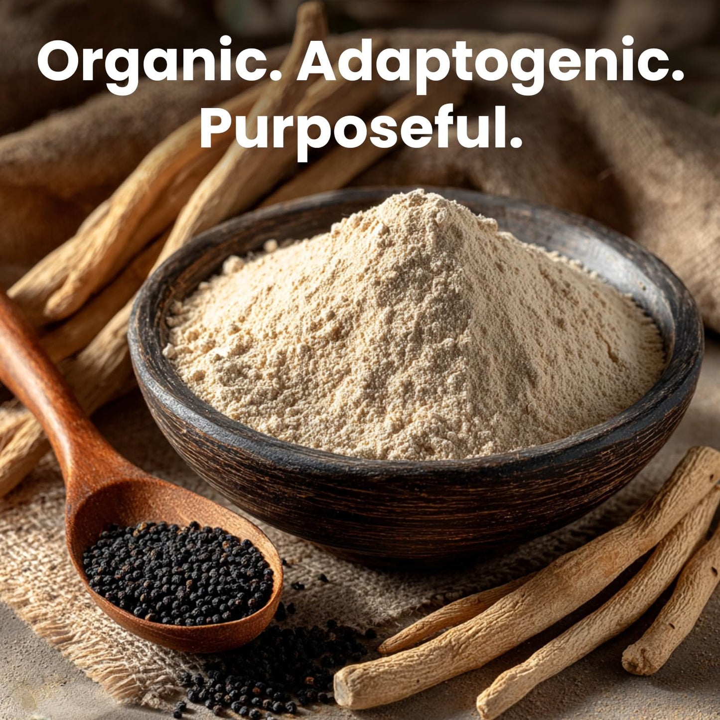 6-in-1 Organic Maca Root Ashwagandha Capsules 1710mg with DHEA and Black Pepper Fruit Extract for Women and Men - Black Maca Supplement for Stamina, Bone and Mood Support Supplement, 120 count - Medaid International