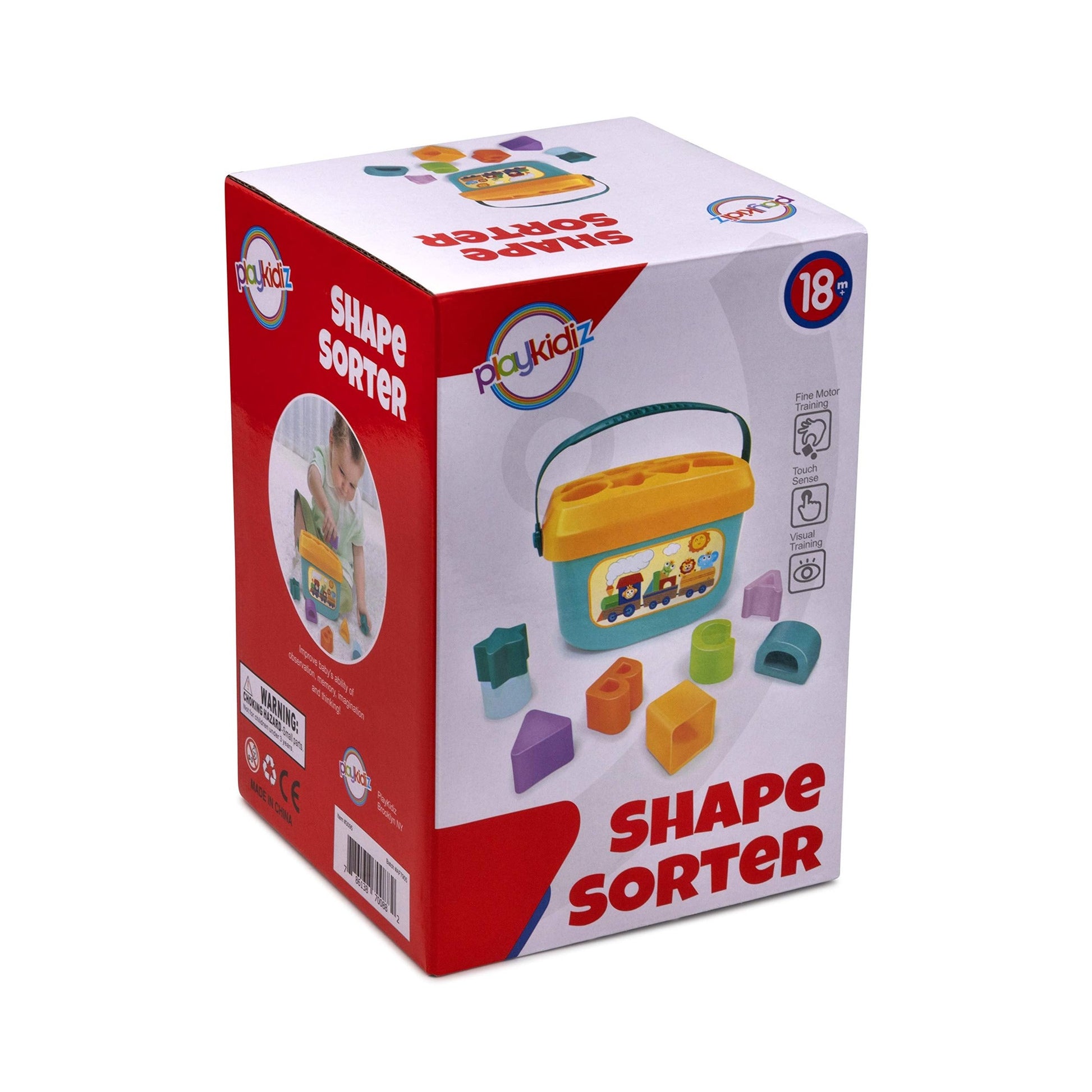 Playkidz Shape Sorter Baby and Toddler Toy, ABC and Shape Pieces, Sorting Shape Game, Developmental Toy for Children 18 Months+ - Medaid International