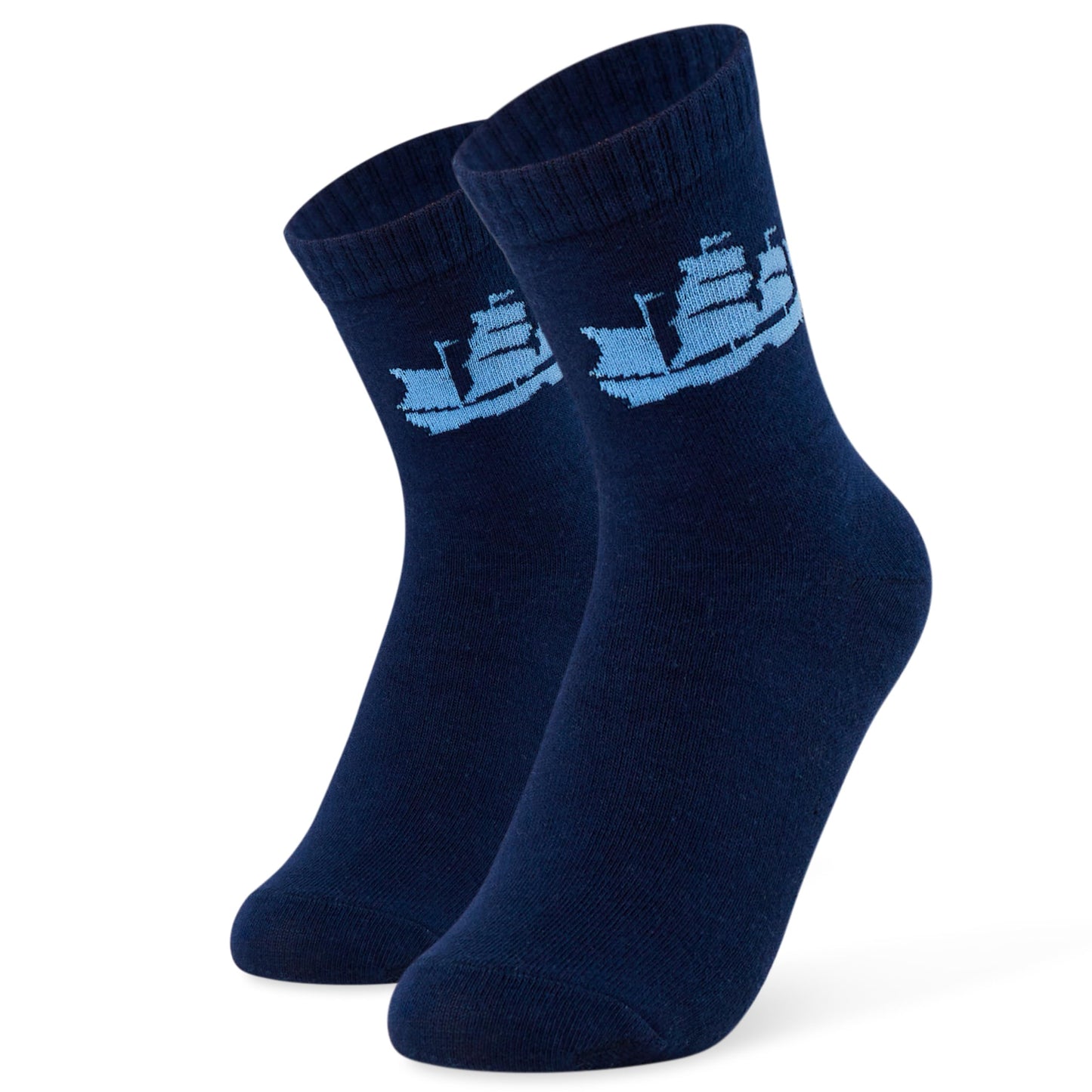 Manchester City FC Boys Socks - Pack of 5 Crew Socks for Teenagers Soft Breathable Size 13-8 Man City Gifts (Blue, 9-13 Years, 4/8) - Medaid International
