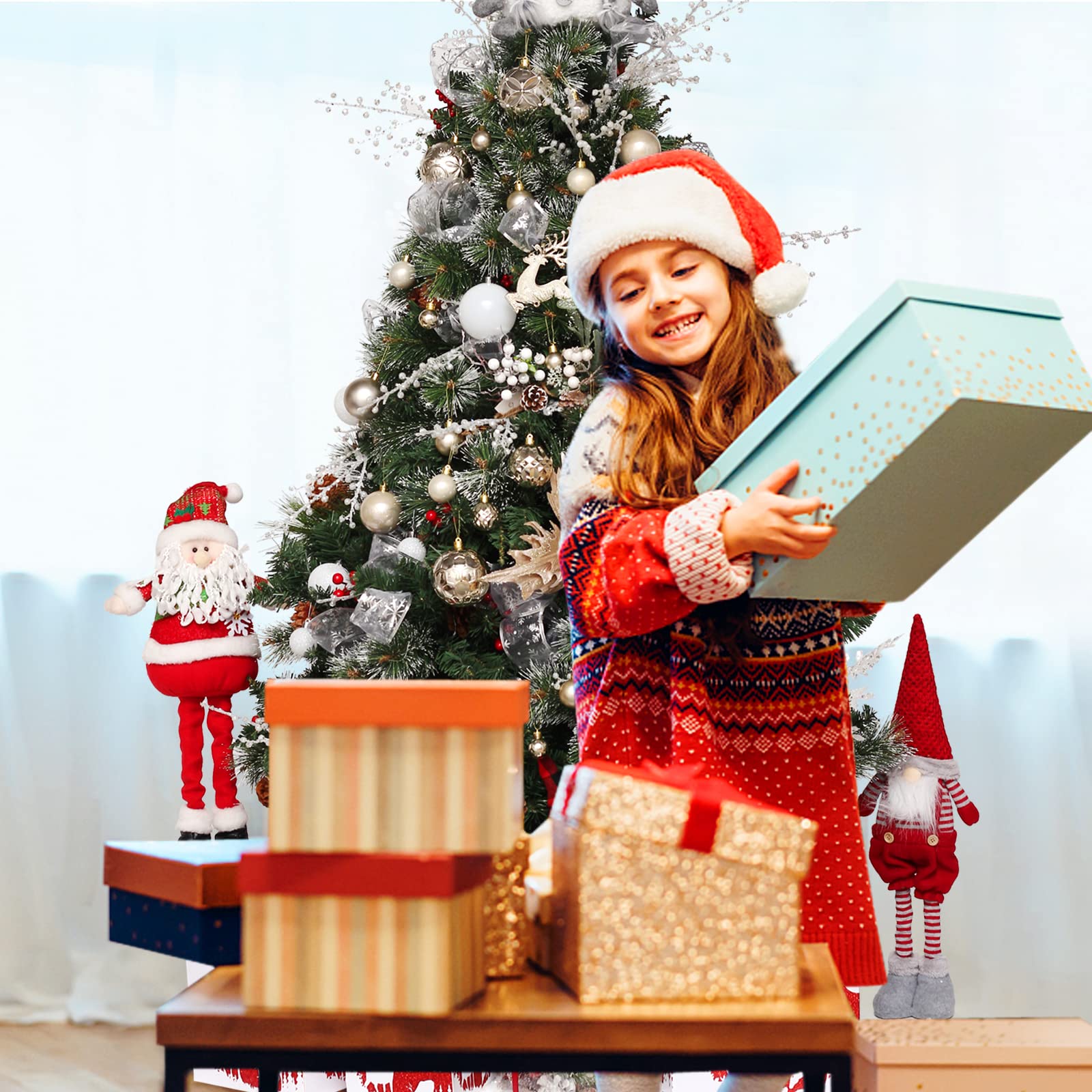 Christmas Tree Ornaments Set, 50 ct Champagne and White Xmas Ornaments Balls for Christmas Tree Decorations Shatterproof Xmas Hanging Ball for Halloween Party Home Decor (Hooks Included) - Medaid International