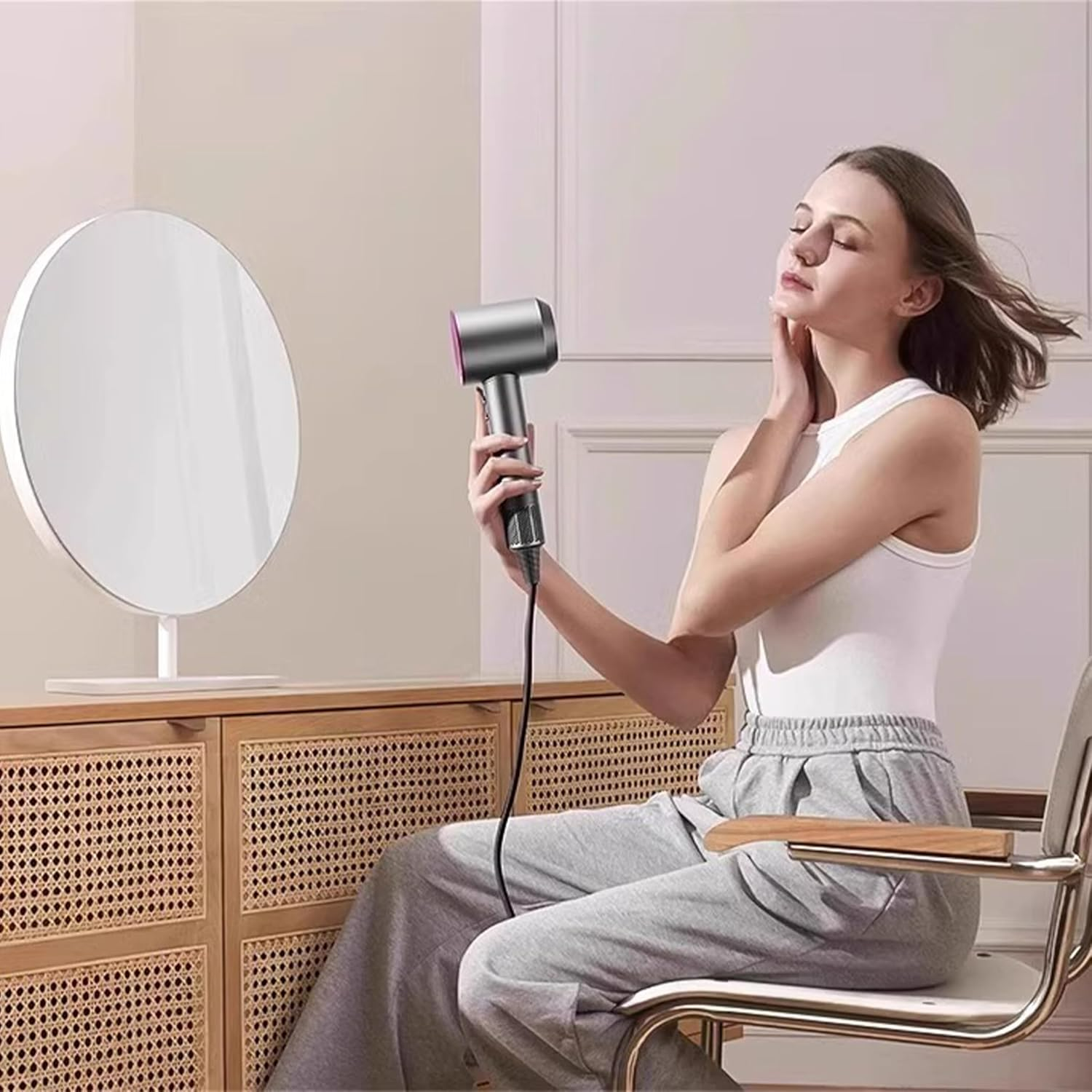 Leafless Professional Hair Dryer 1800W Ionic with 5 Attachments - Medaid International