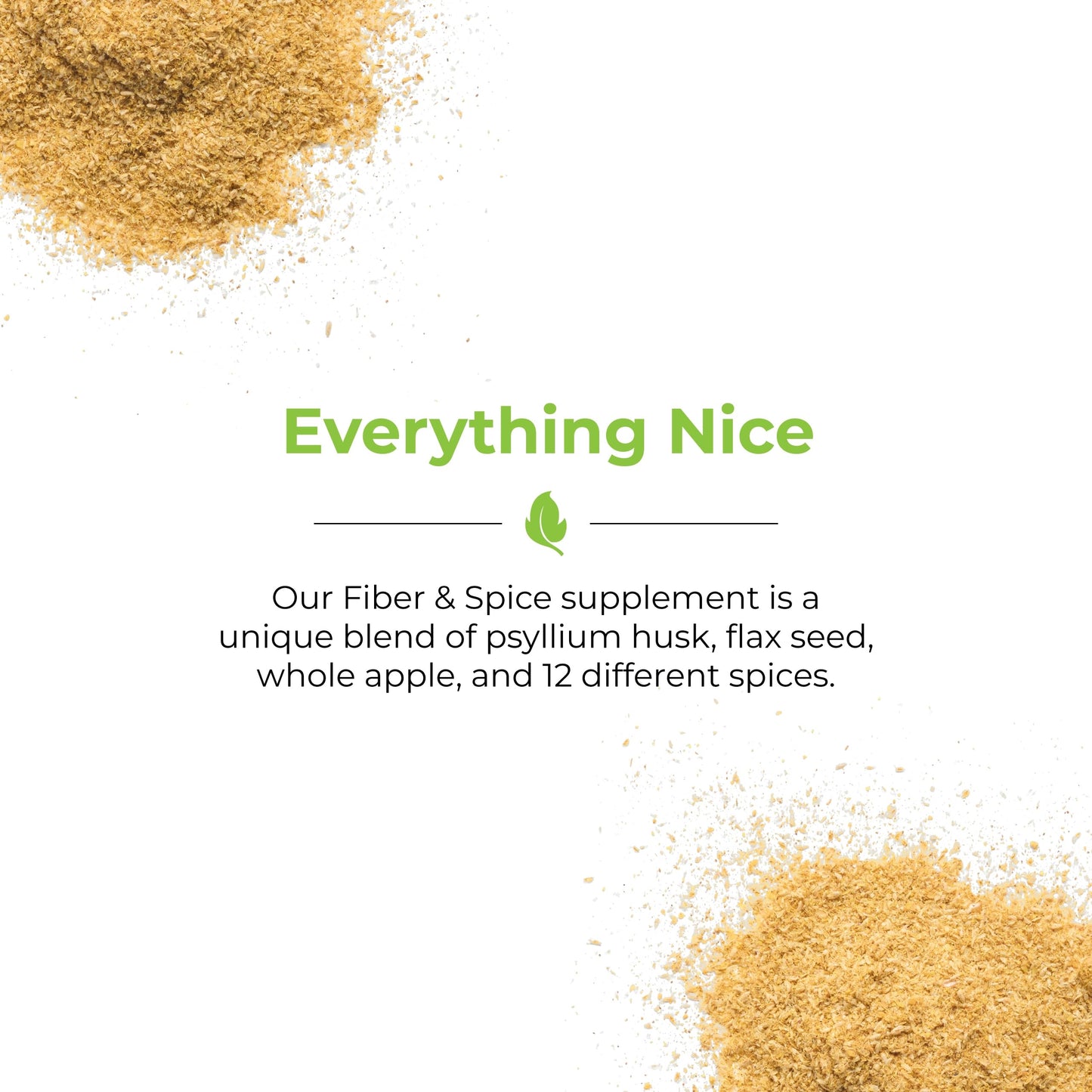Balance of Nature Fiber & Spice - Psyllium Husk, Flax Seed, Turmeric & Apple - 30 Servings - Medaid International