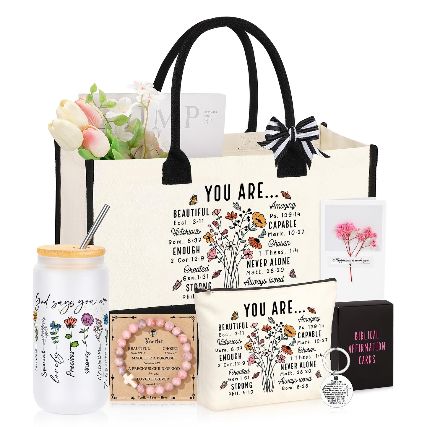 JTENGTOP Christian Religious Gifts for Women, Best Friend Sister Mom Christmas Birthday Gifts for Women Friendship Faith, Valentines Mothers Day Easter Ideas Present for Her Friends - Medaid International