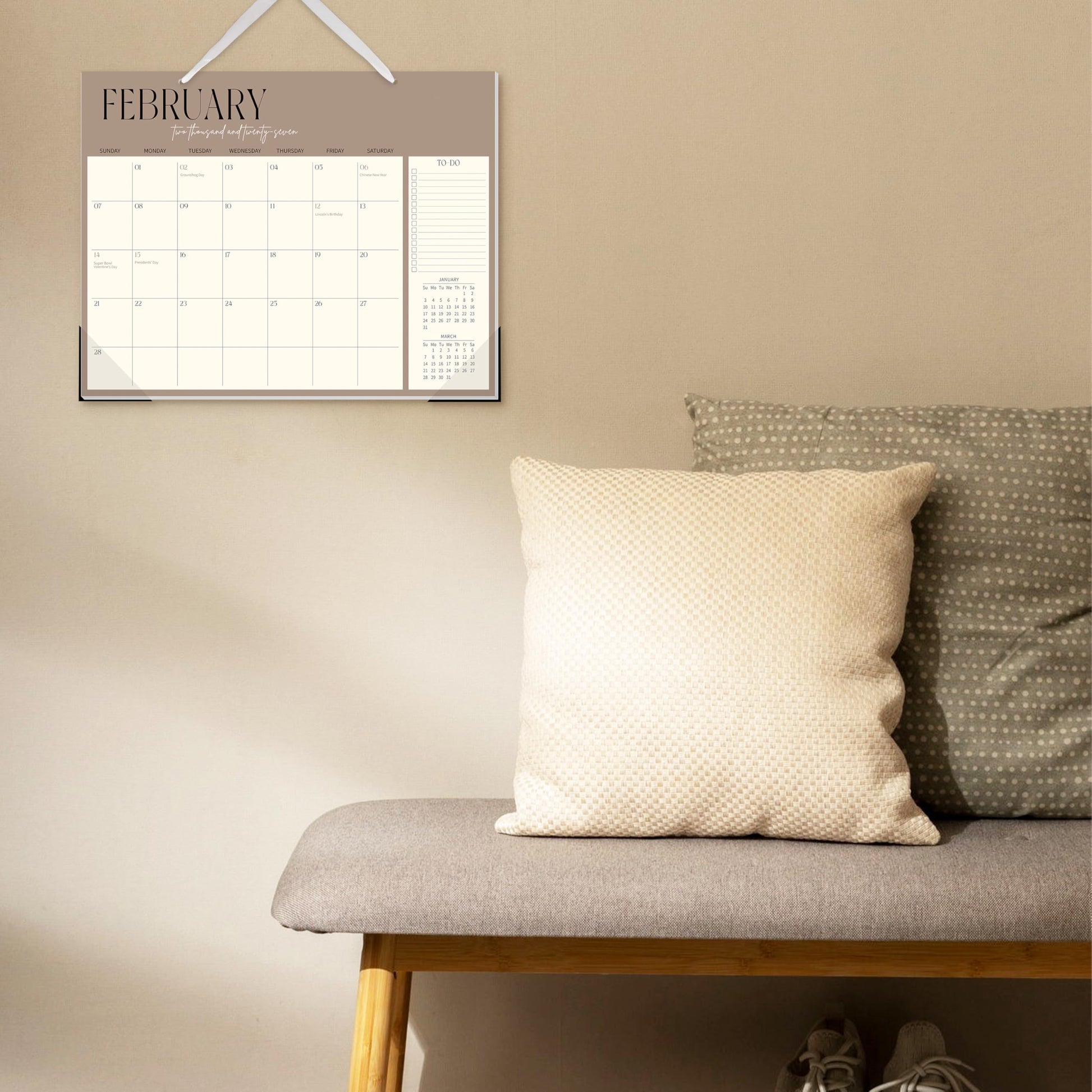 Guasslee Desk Calendar 2026-2027, 18-Month School Year Desk/Wall Calendar, 2026 Jan-2027 Jun., 14" X 11" Monthly Planner With Thick Paper For Office Home School Organizing - Medaid International