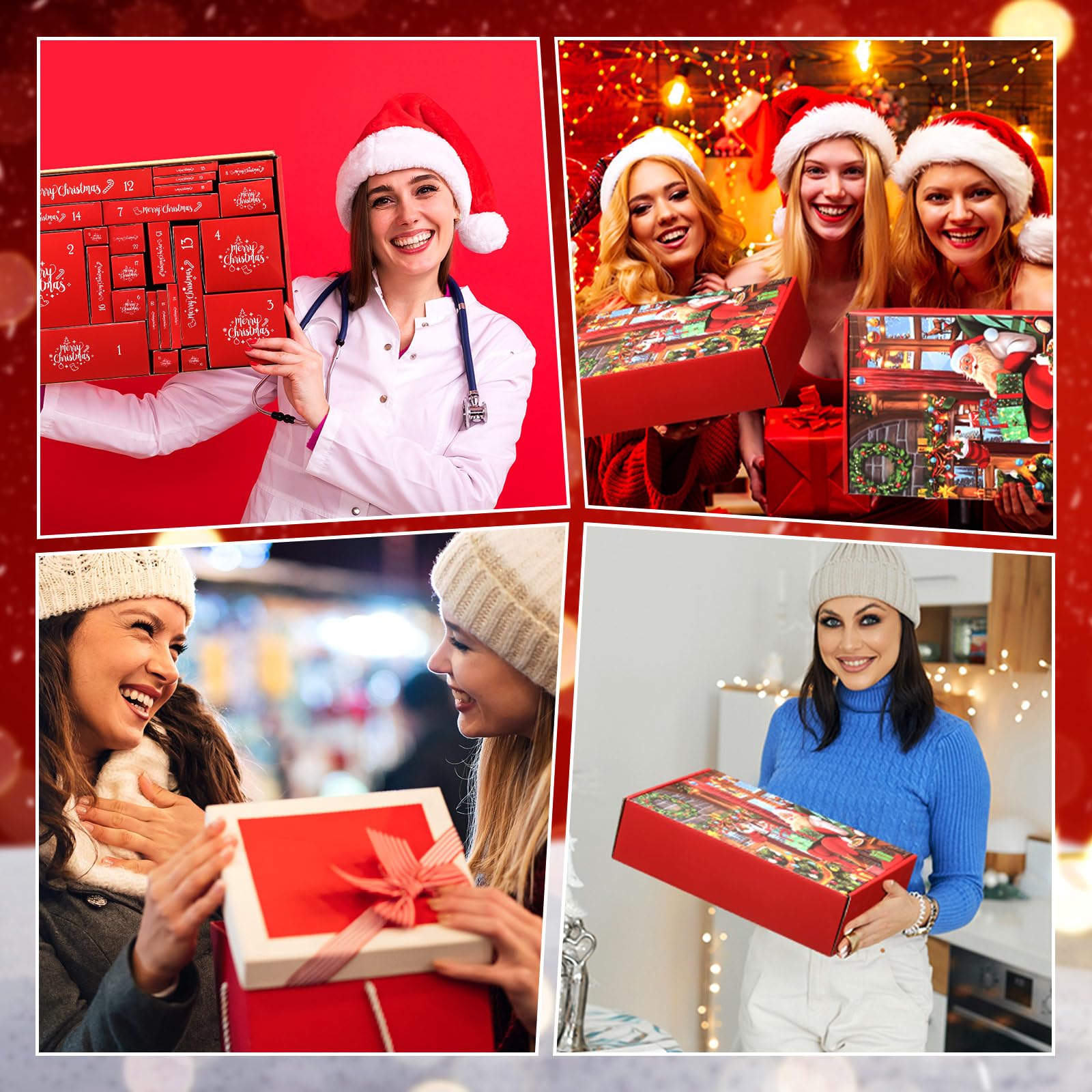 Lemosae Beauty Advent Calendar 2025 for Women Adult 24 Days of Xmas Countdown Gifts Beauty Jewelry Skincare Sets Holiday Christmas Surprise Gift Baskets for Adult Girls Women Mom Wife Sister Colleague - Medaid International