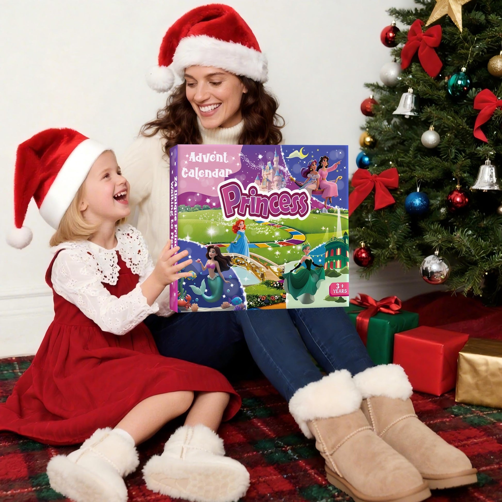 2025 Princess Advent Calendar - 24 Days of Deformation Christmas Surprises Toys, Holiday Countdown with 12 Dolls Figures & 12 Clothing Pieces, Fun Xmas Gift for Girls Teens Kids Party Favor - Medaid International