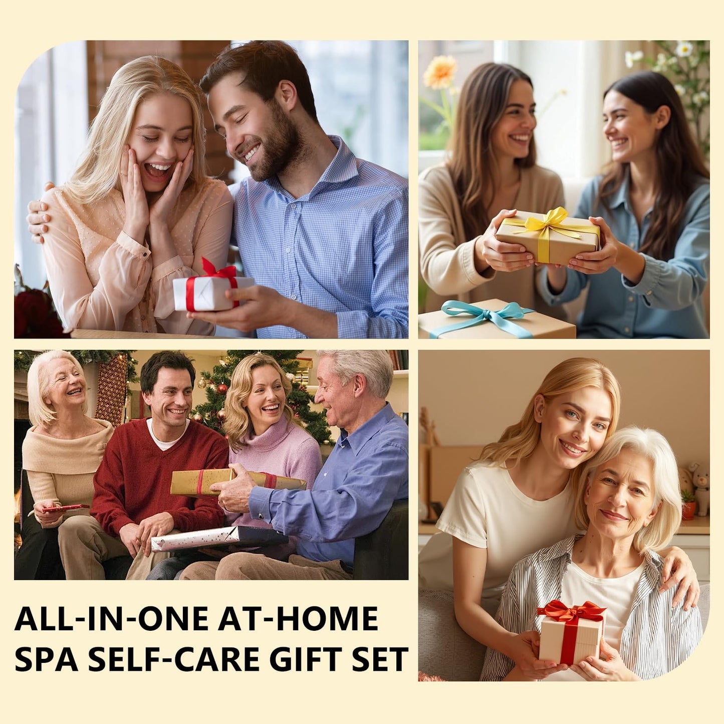 ANAI RUI 3Pcs Face Mask Set, Turmeric Clay Mask - Green Tea Face Mask - Dead Sea Minerals Mud Mask, Holiday Gift Set, Stocking Stuffers for Women &Teen Girls, Self Care Gifts for Women 2.5 oz each - Medaid International