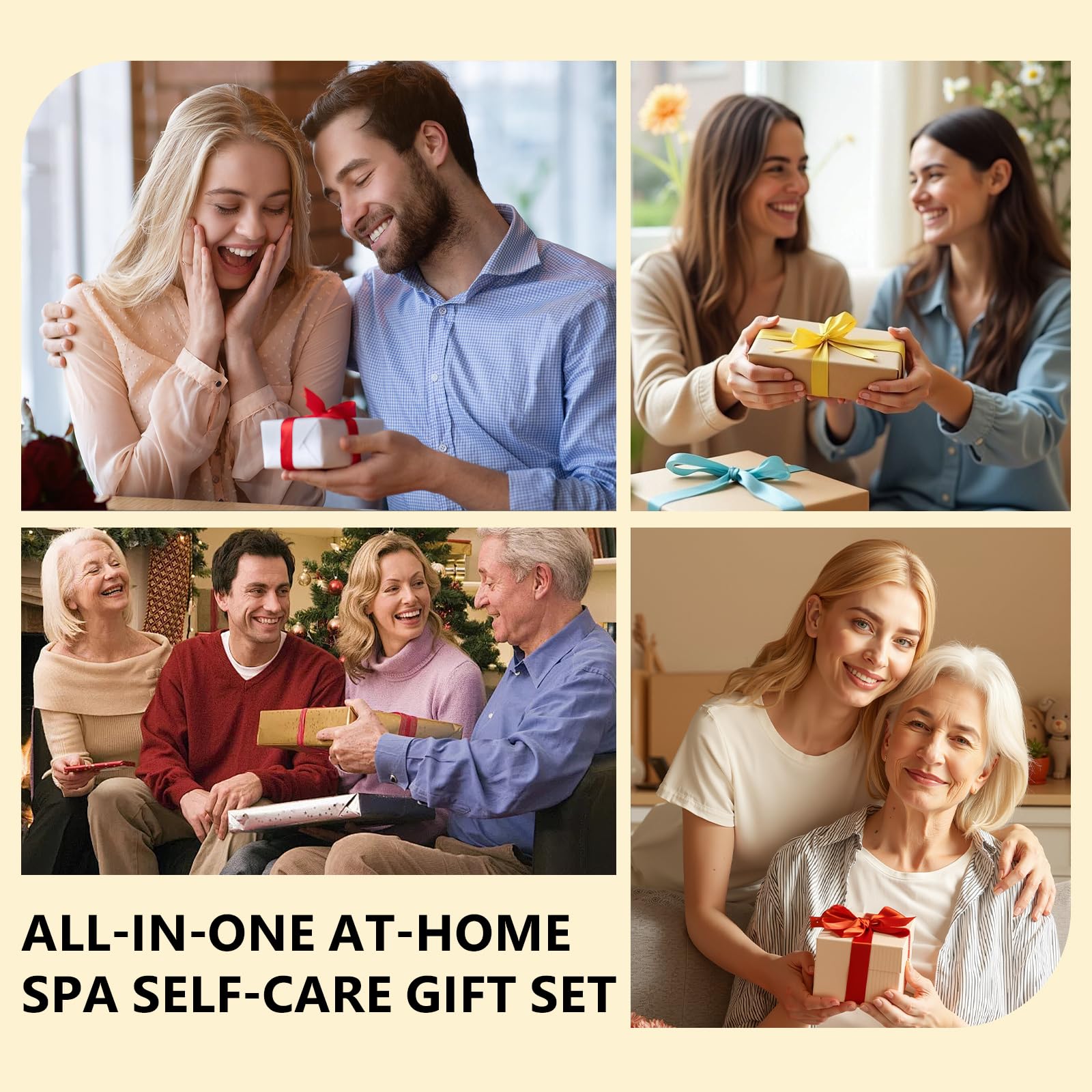 ANAI RUI 3Pcs Face Mask Set, Turmeric Clay Mask - Green Tea Face Mask - Dead Sea Minerals Mud Mask, Holiday Gift Set, Stocking Stuffers for Women &Teen Girls, Self Care Gifts for Women 2.5 oz each - Medaid International