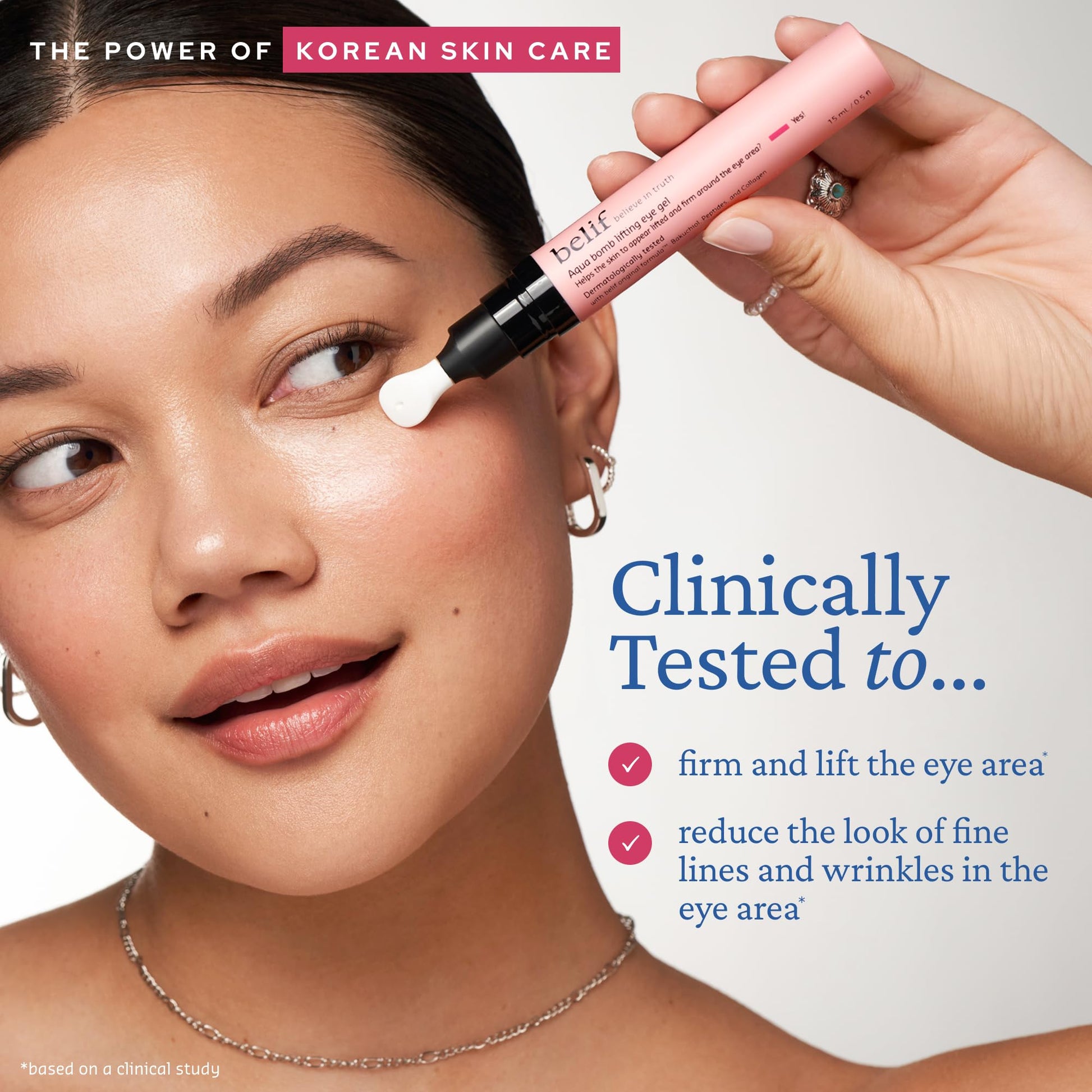 belif Retinol Firming Eye Serum – Aqua Bomb Lifting Eye Gel with Collagen & Bakuchiol for Puffiness, Fine Lines & Wrinkles, Peptide & Hyaluronic Acid, Korean Skin Care - Medaid International