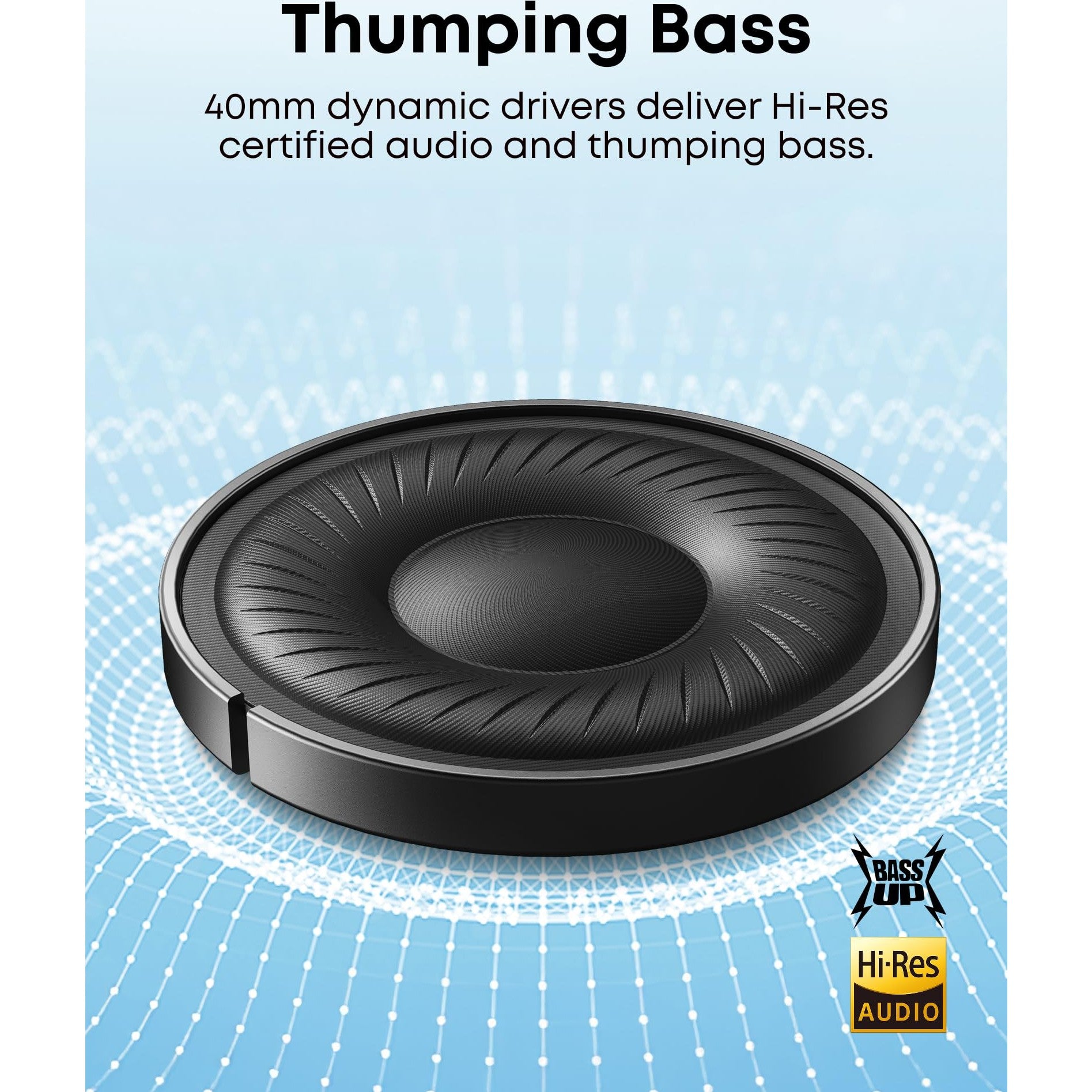 Soundcore by Anker Q20i Hybrid Active Noise Cancelling Headphones, Wireless Over-Ear Bluetooth, 40H Long ANC Playtime, Hi-Res Audio, Big Bass, Customize via an App, Transparency Mode (White) - Medaid International
