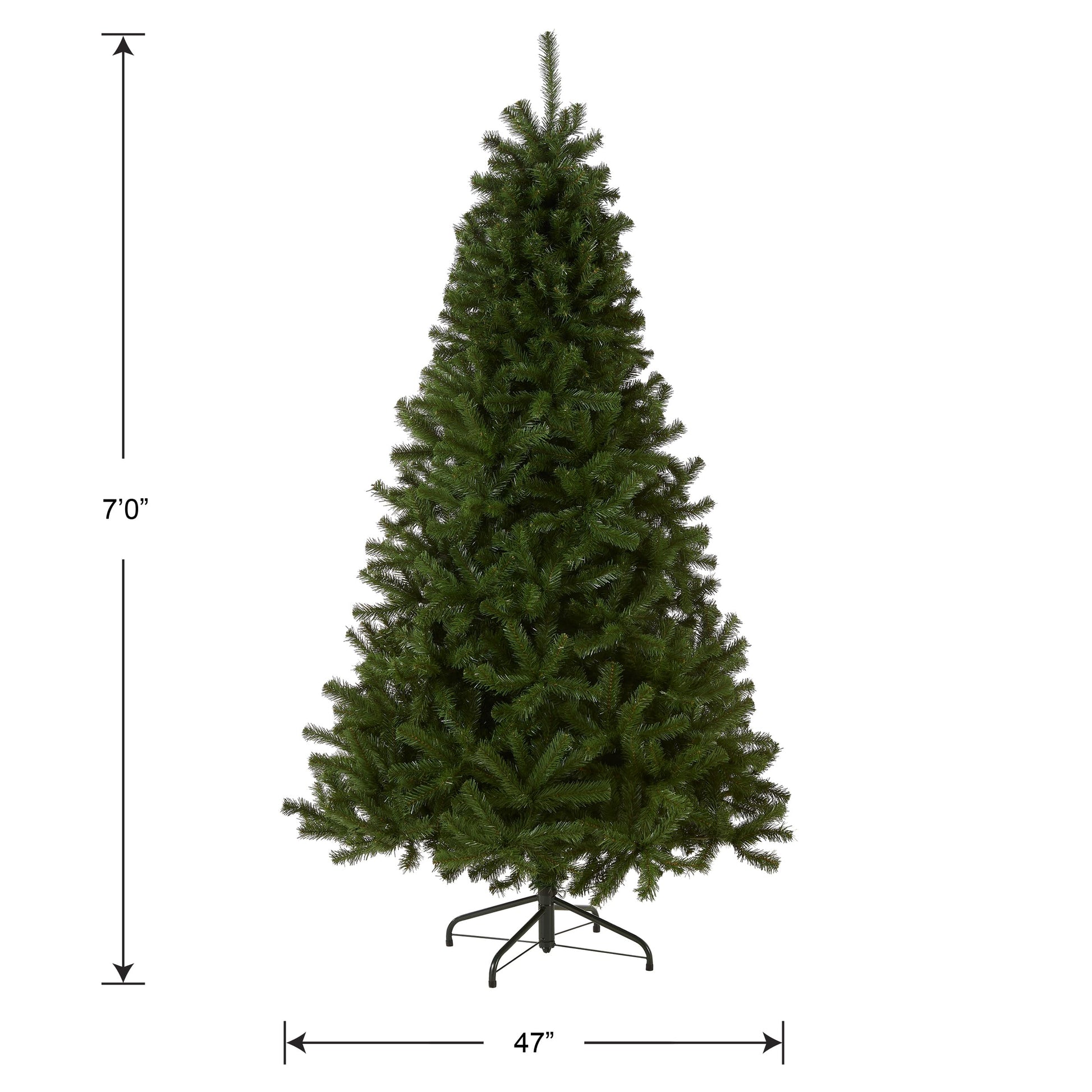 National Tree Company Artificial Full Christmas Tree, Green, North Valley Spruce, Includes Stand, 7 feet - Medaid International