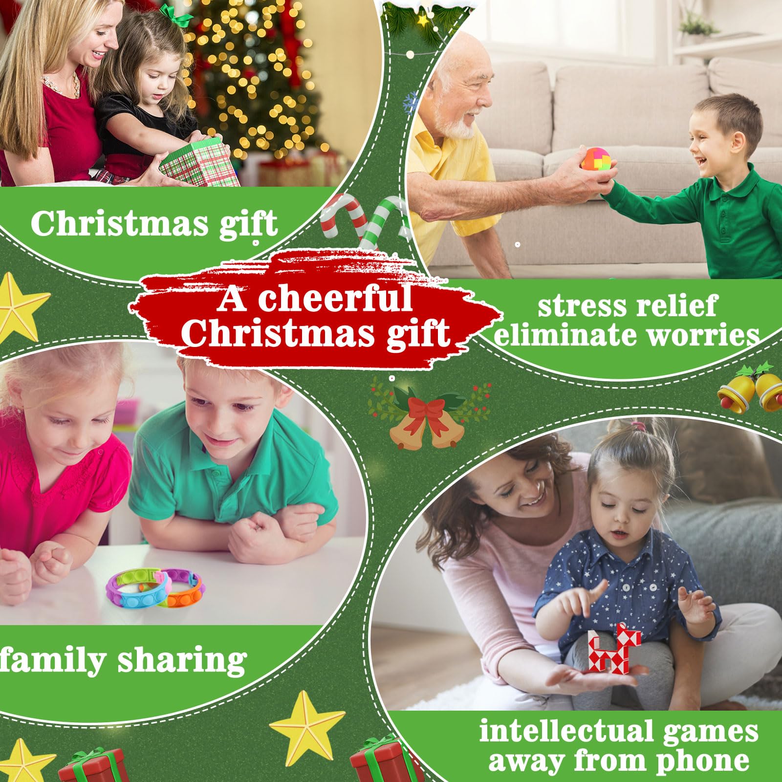 Fidget Advent Calendar, 24 Days of Surprises Fidget Toys Box, Christmas Countdown Advent Calendars for Kids - Medaid International