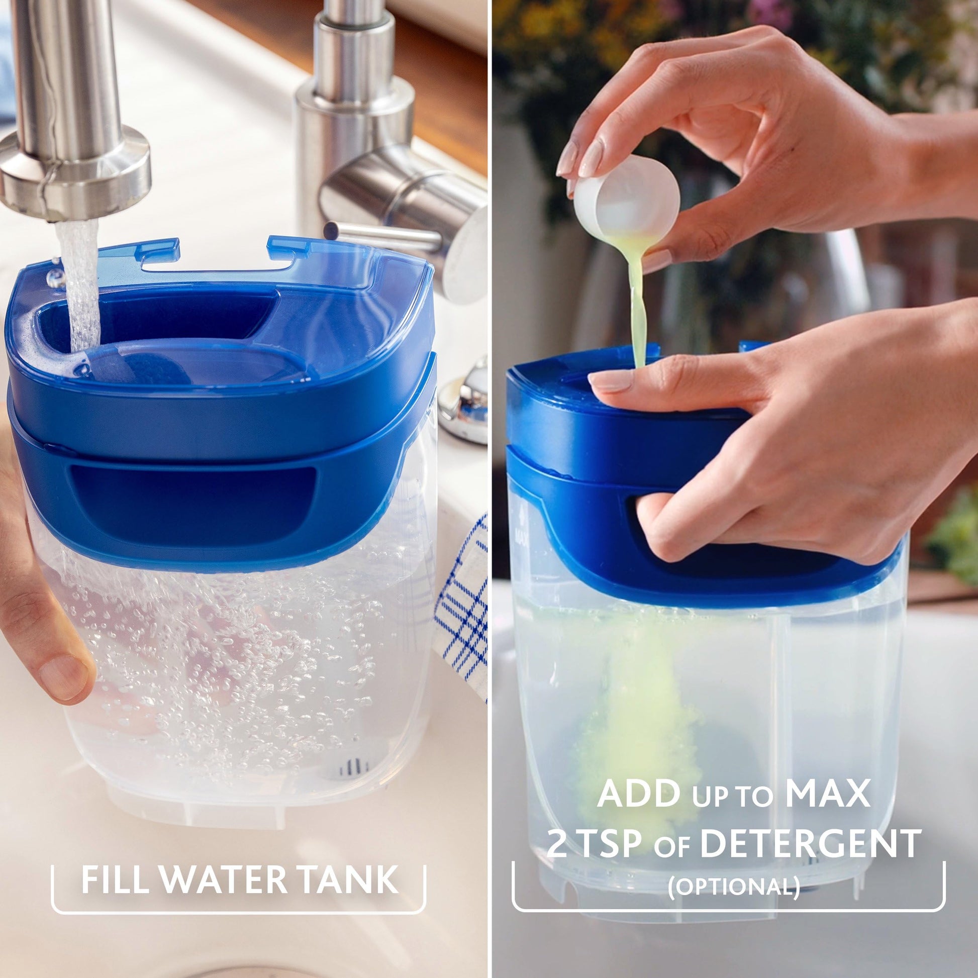 Vileda H2PrO Flat mop System - Revolutionary Clean and Dirty Water Separation - Water-Saving Design - Compact Storage - Ergonomic Handle - Microfibre Power - Can be Used one-Handed - Medaid International