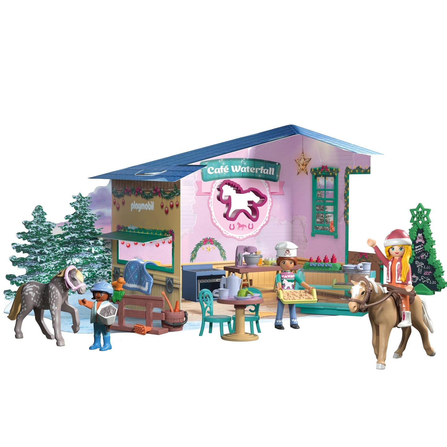 PLAYMOBIL Advent Calendar: Christmas at the Rider Café - Medaid International
