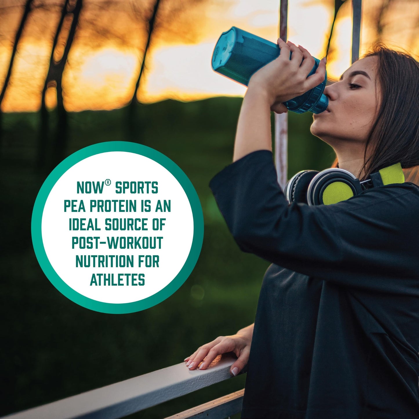 NOW Foods Sports Nutrition, Pea Protein 24 g, Fast Absorbing, Unflavored Powder, 2-Pound - Medaid International