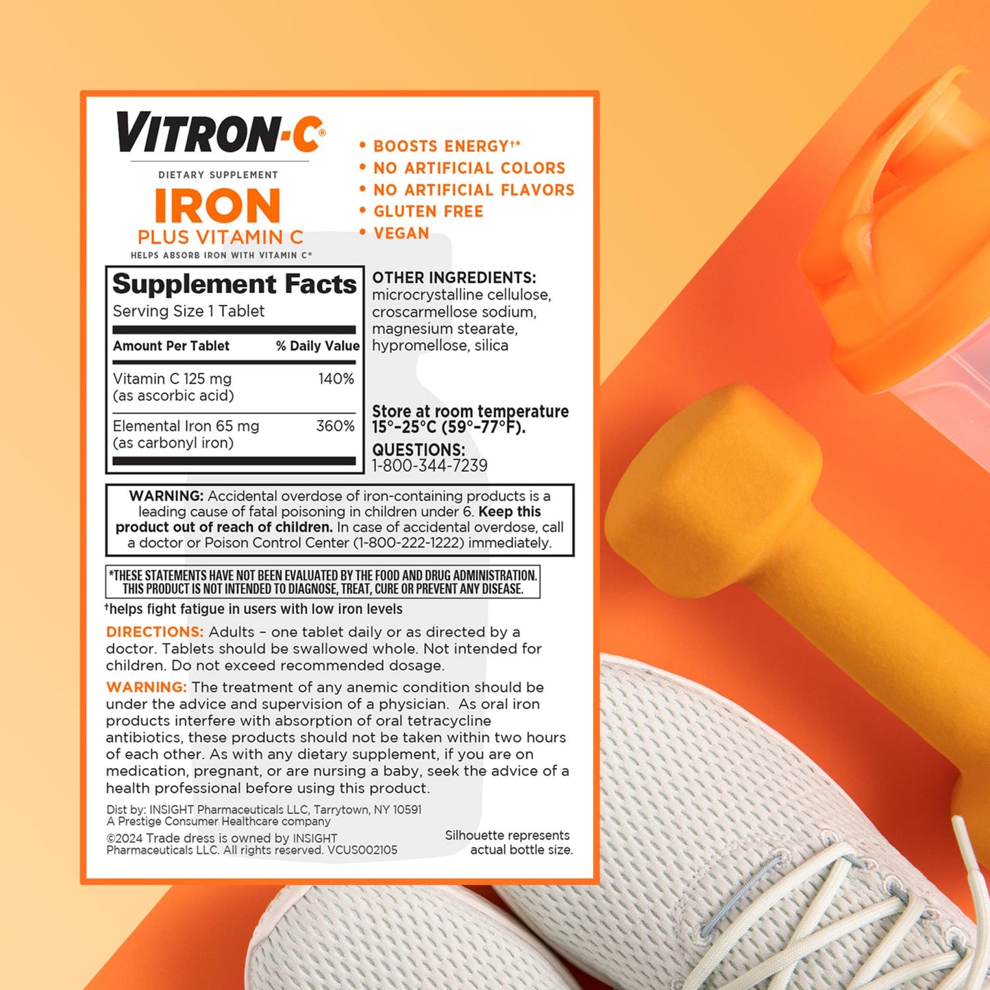 Vitron-C Multivitamin Tablet 63736012301 1 Bottle, 60 per Bottle - Medaid International