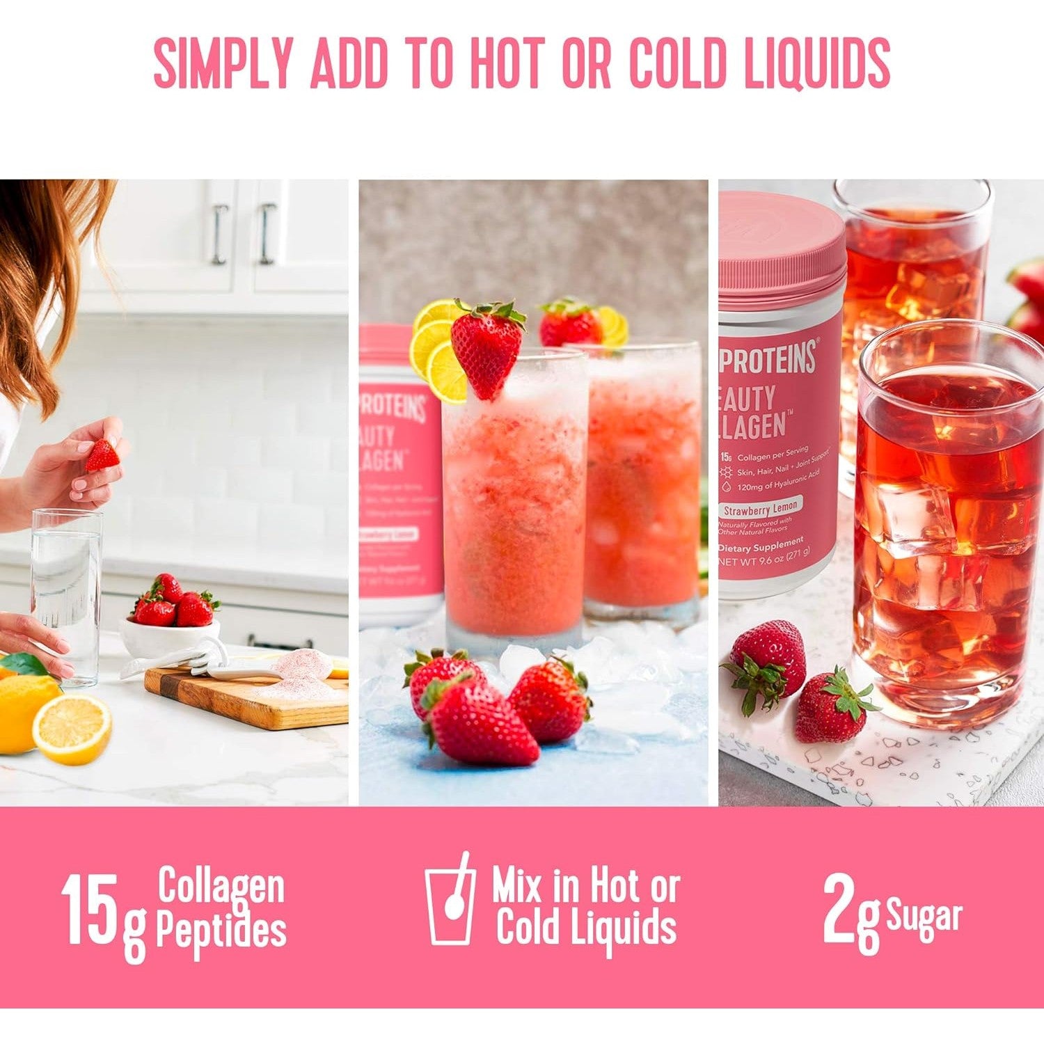 Vital Proteins - Beauty Collagen Strawberry Lemon | 271 g - Medaid International