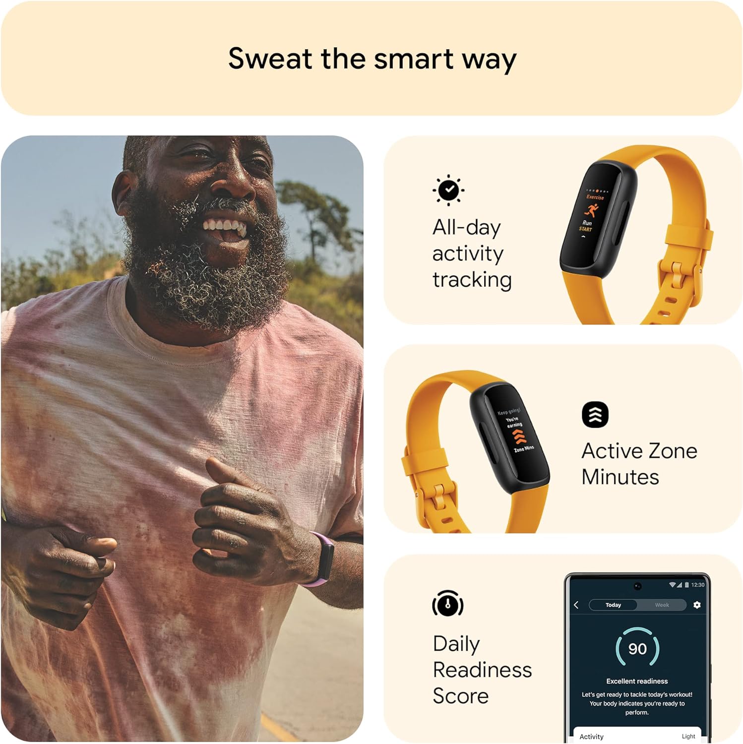 NEW! Fitbit Inspire 3 Health & shops Fitness Tracker with Stress Management-FREE SHIP