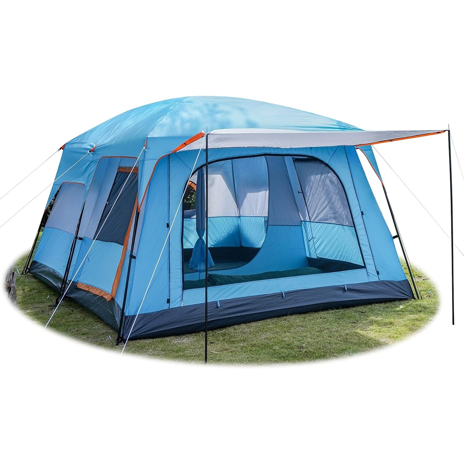 Large Tent With Rooms KTT Extra Large Tent 10-12-14 Person(Style-B