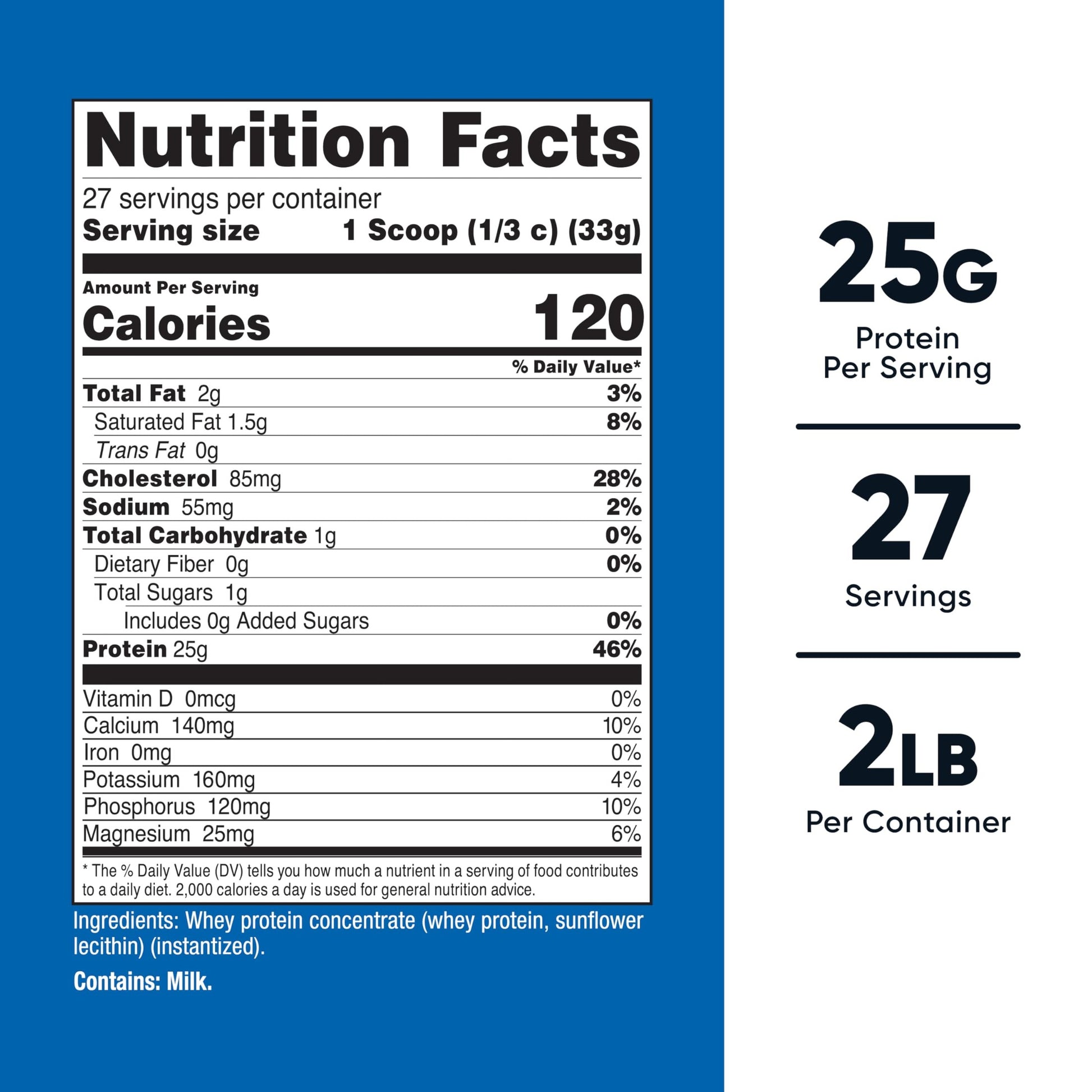 Nutricost Whey Protein Concentrate (Unflavored) 2LBS - Gluten Free & Non-GMO - Medaid International
