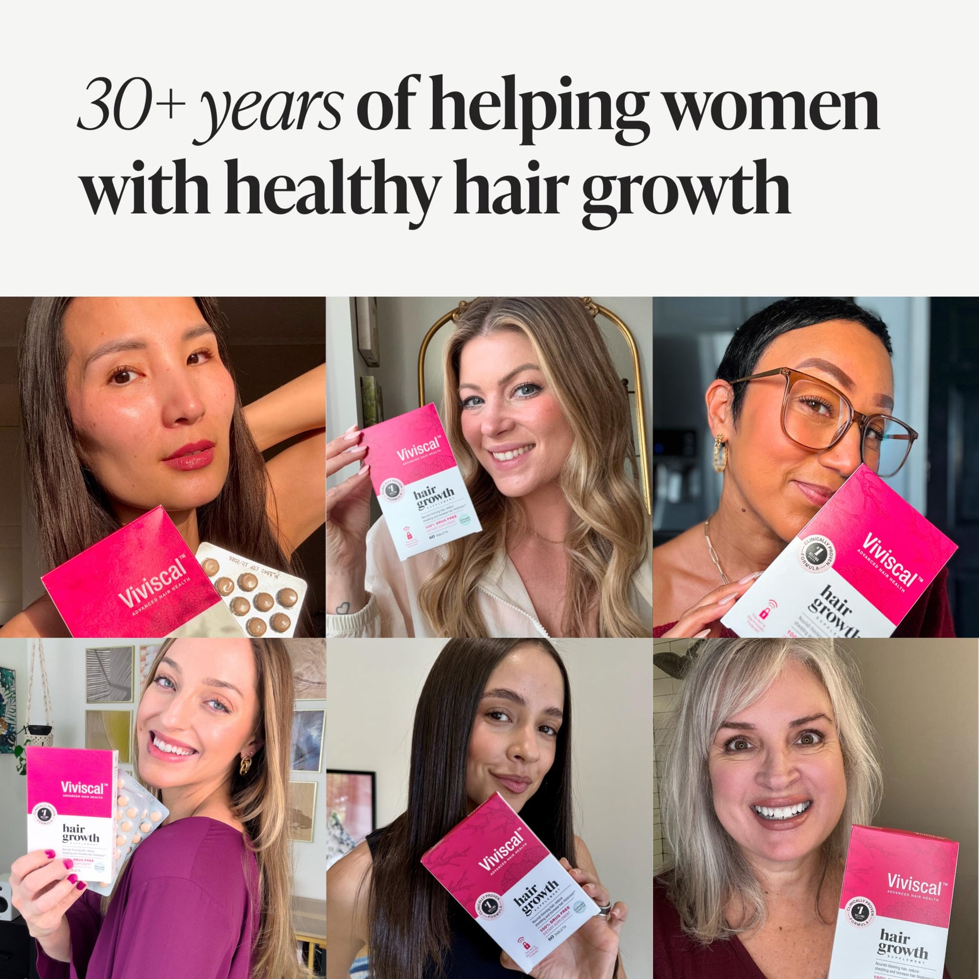 Viviscal Hair Growth Supplements For Women For Thicker, Fuller Hair, Nourishes Thinning & Loss, With Proprietary Collagen Complex, 60 Tablets, 1 Month Supply - Medaid International