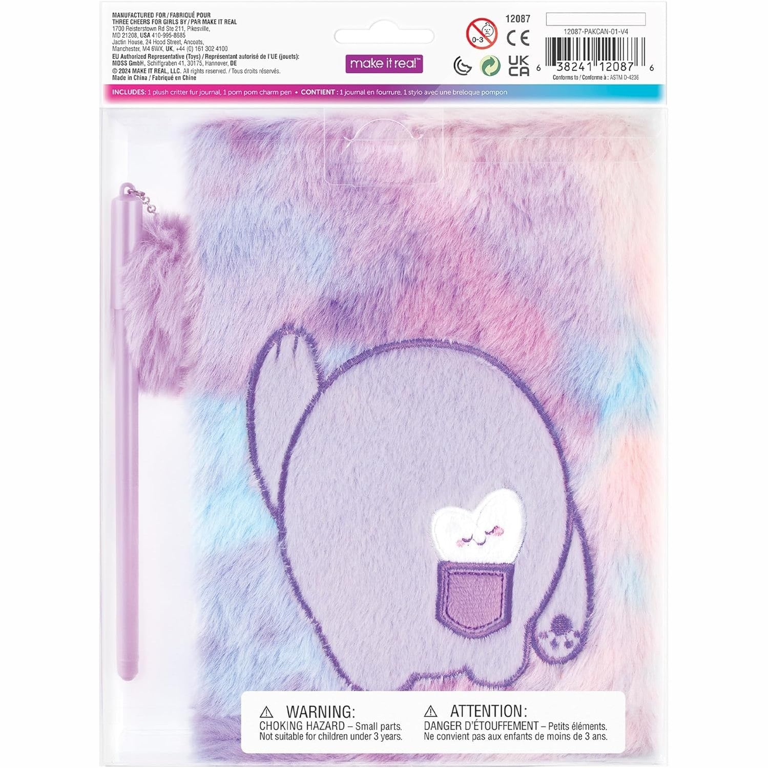 Imagination Land Wild Style Plush Journal & Pen - Medaid International