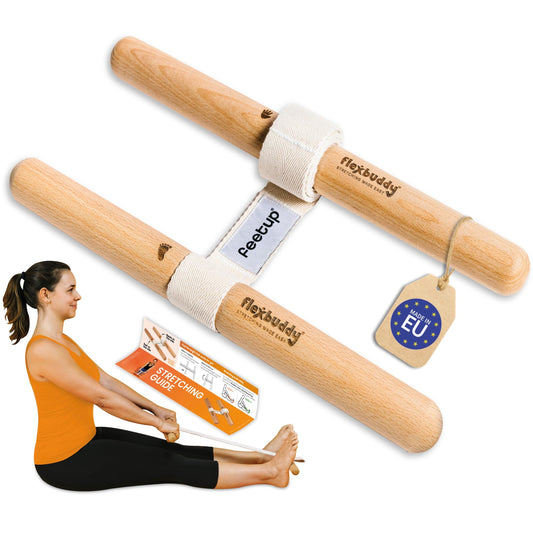 FlexBuddy® Stretching Tool – 2-in-1 Flexibility & Back Trainer | Daily Mobility & Pain Relief | Compact Stretch Aid for Home, Office & Gym - Medaid International